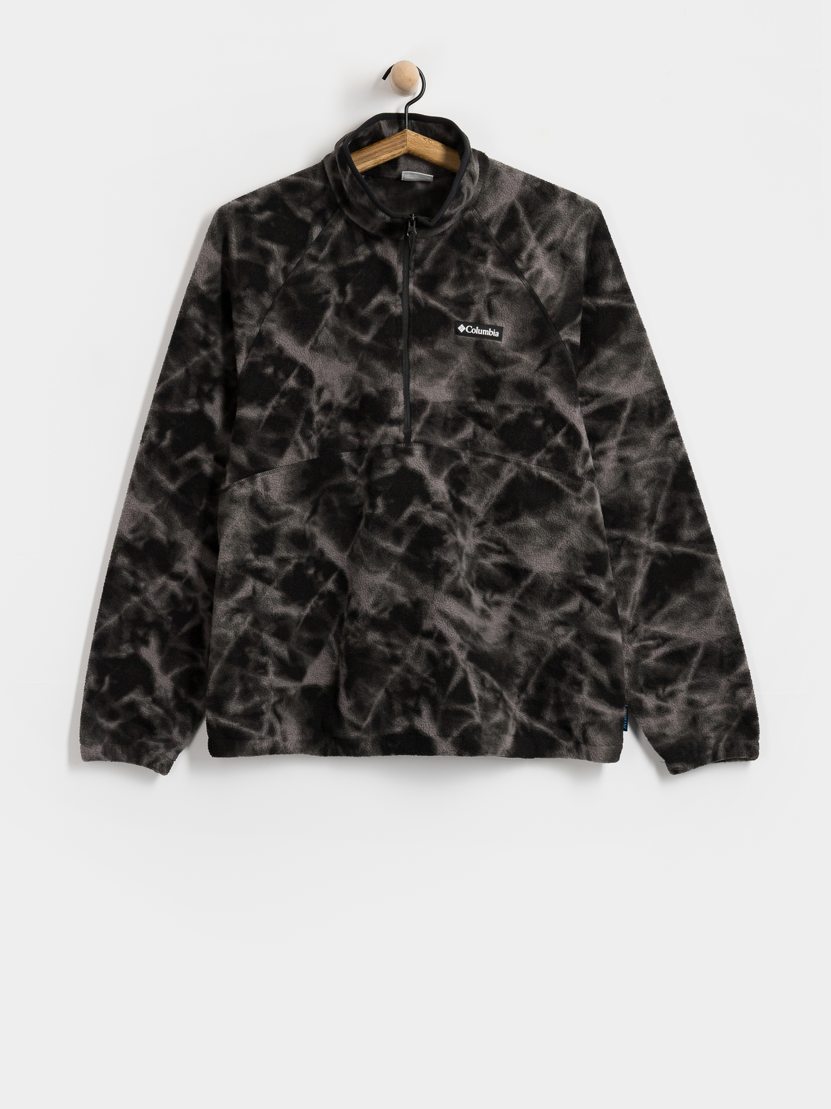 Чоловічий Флісовий светр Columbia Timber Crest MTR Printed Half Zip (black/icypeaks)