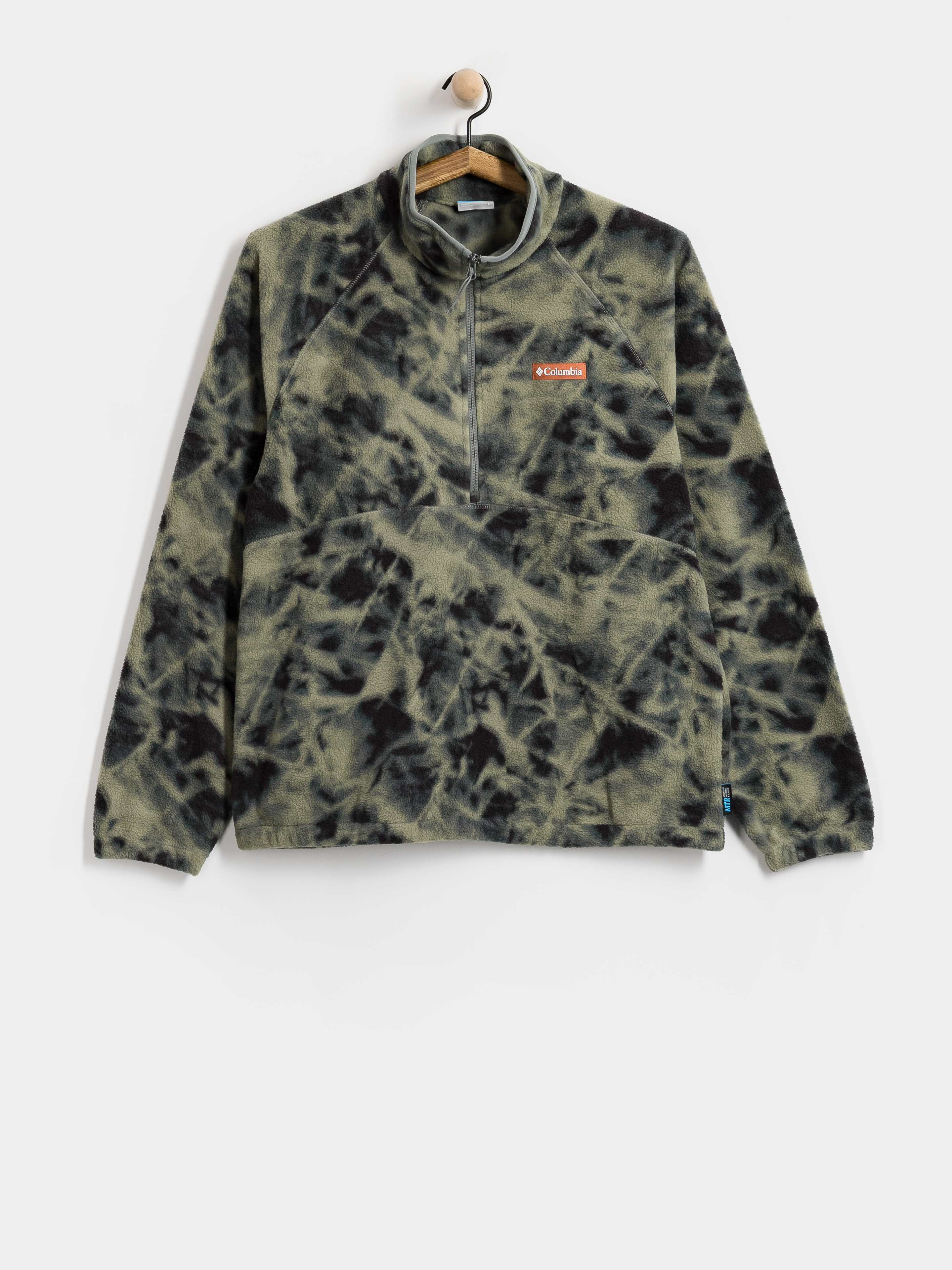 Чоловічий Флісовий светр Columbia Timber Crest MTR Printed Half Zip (sedona sage/icypeaks)