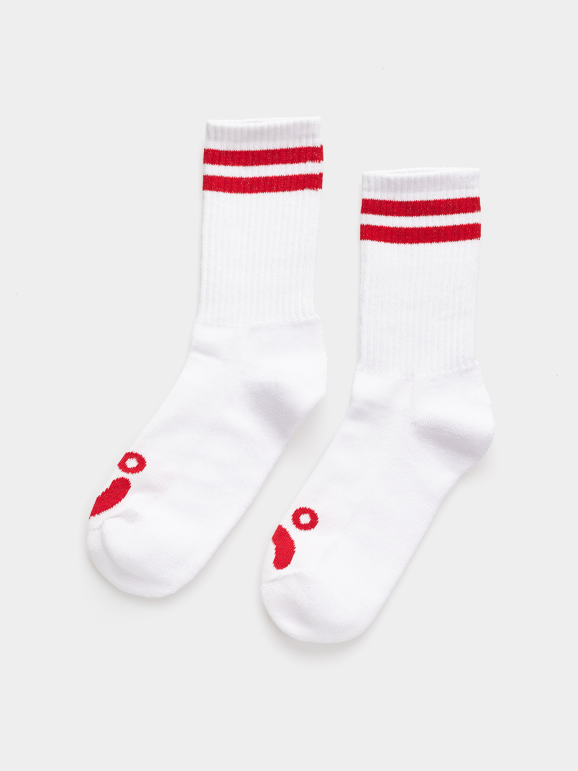  Шкарпетки Polar Skate Happy Sad (white/red)