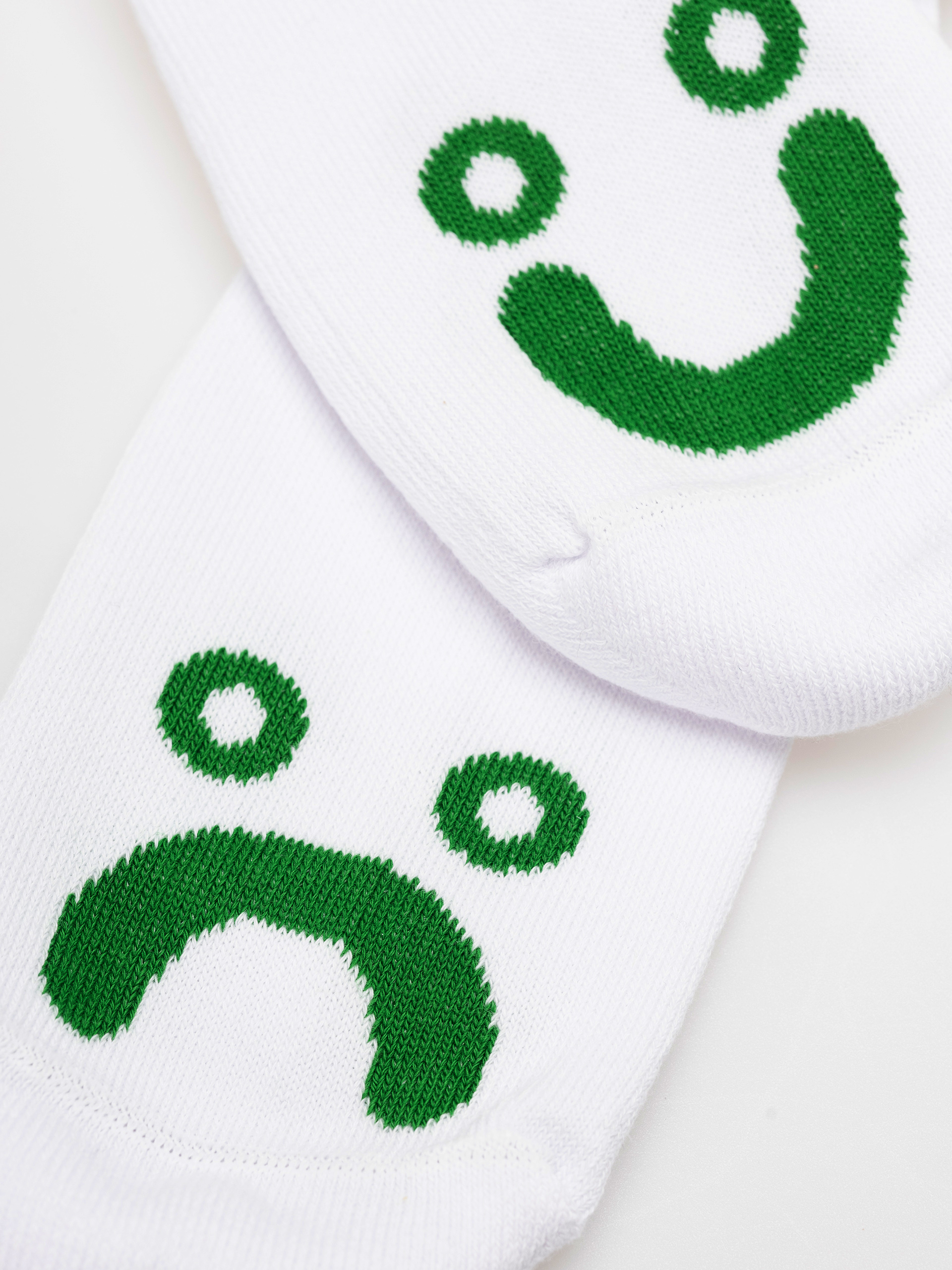  Шкарпетки Polar Skate Happy Sad (white/green)