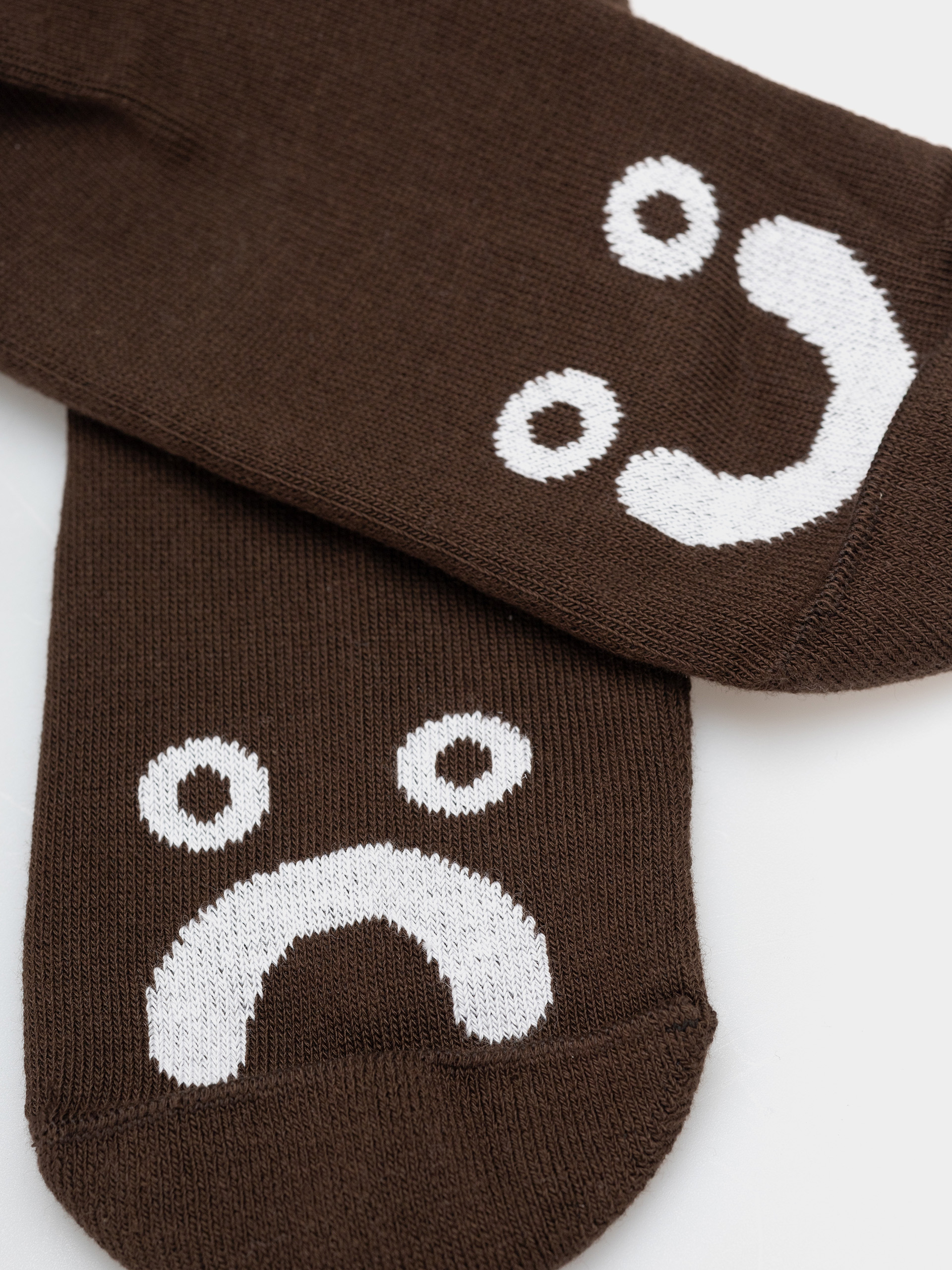  Шкарпетки Polar Skate Long Happy Sad (brown/white)