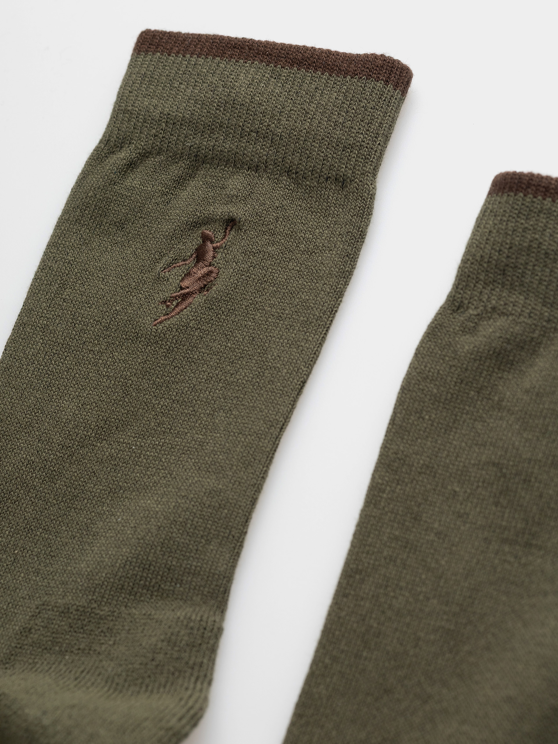  Шкарпетки Polar Skate No Complies Forever (army green/brown)