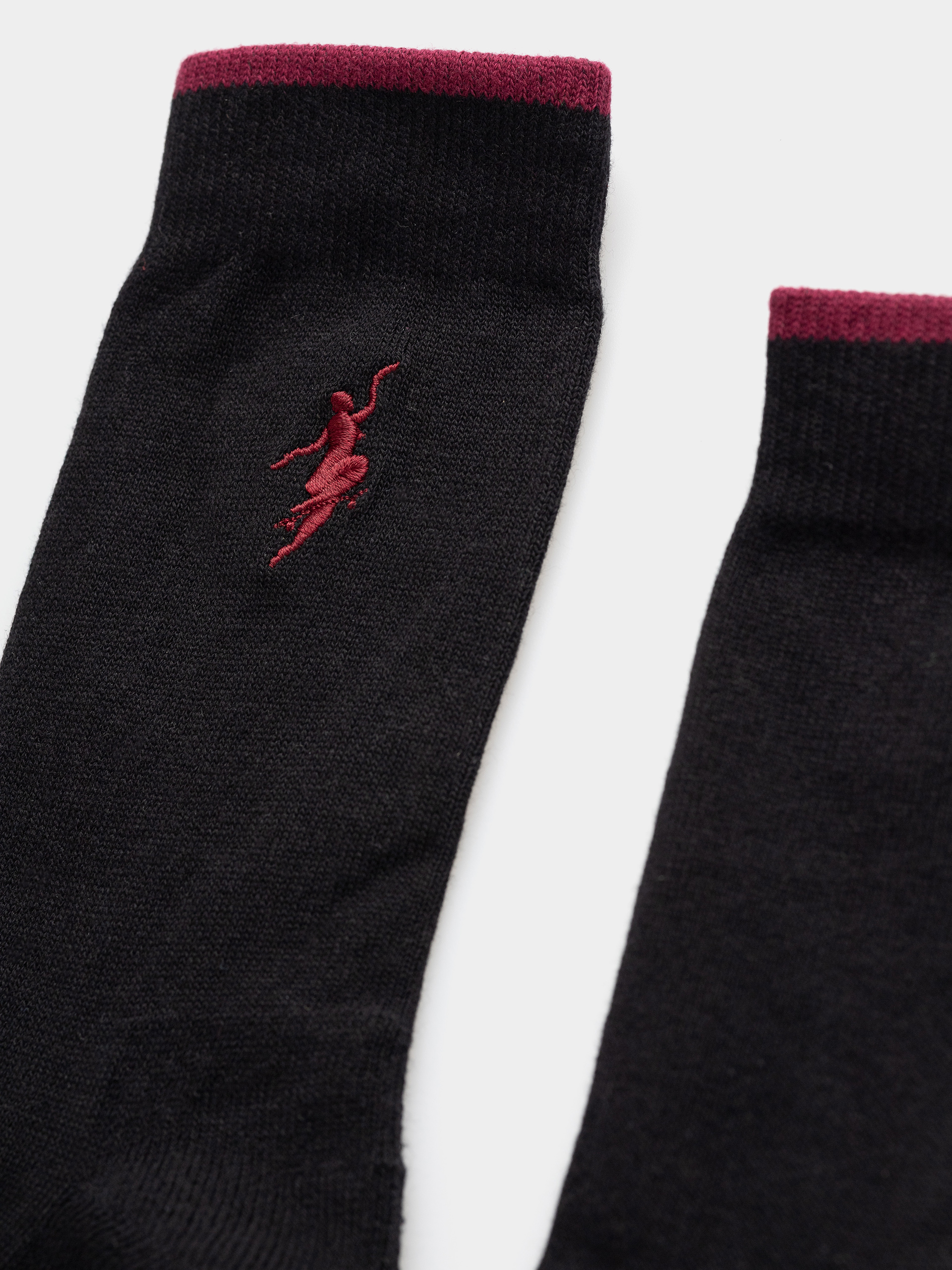  Шкарпетки Polar Skate No Complies Forever (black/redcurrant)