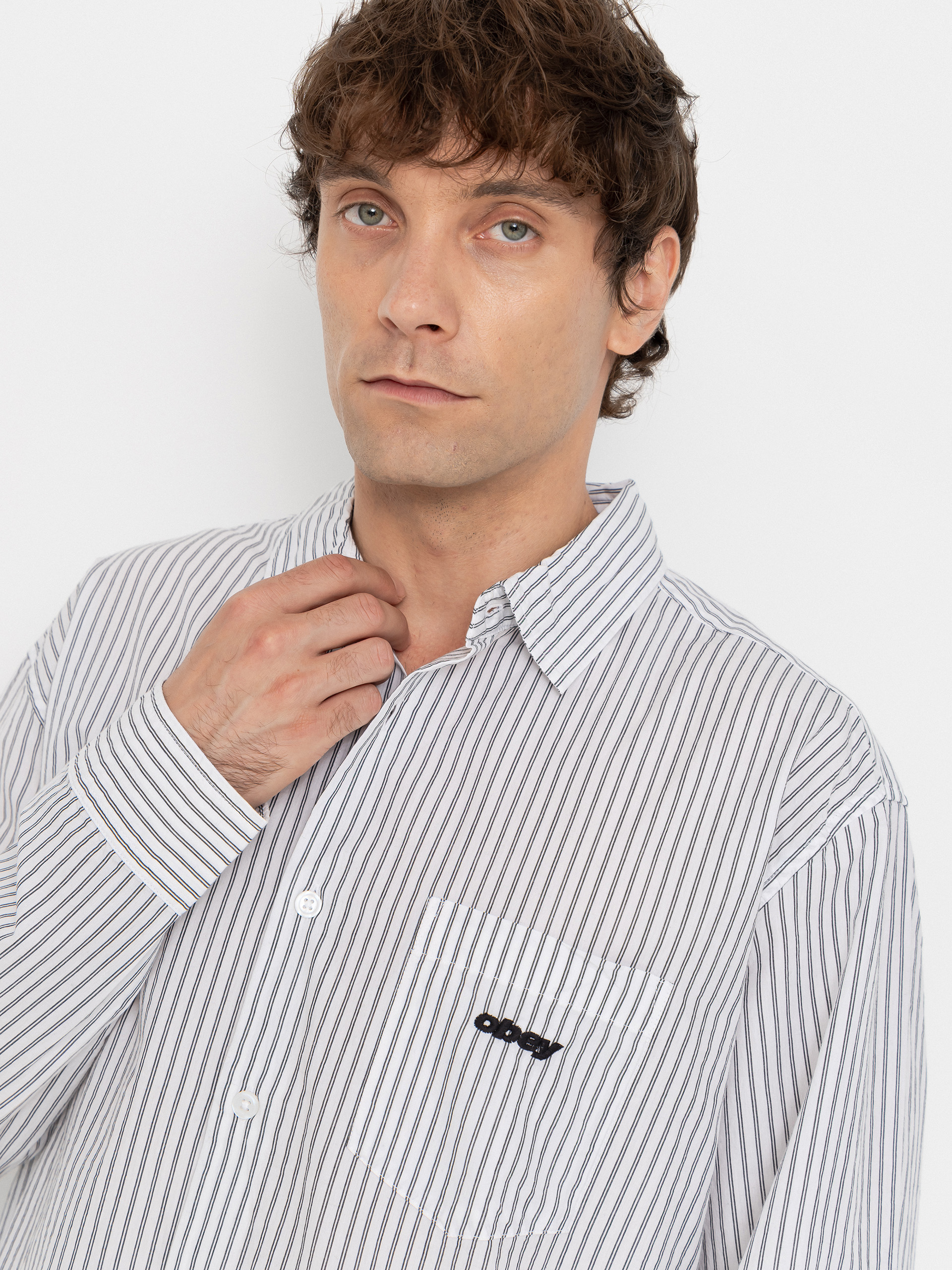 Сорочка OBEY William (white multi)