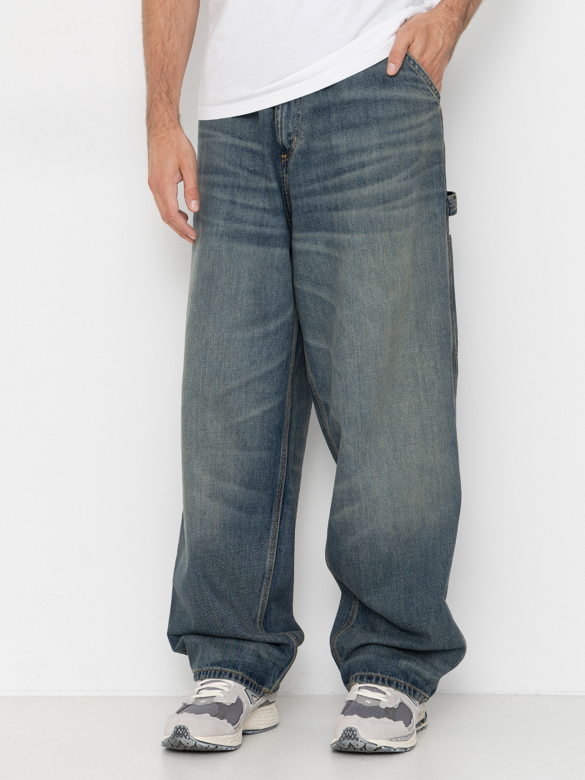 Штани Carhartt WIP OG Single Knee (blue/worn used wash)