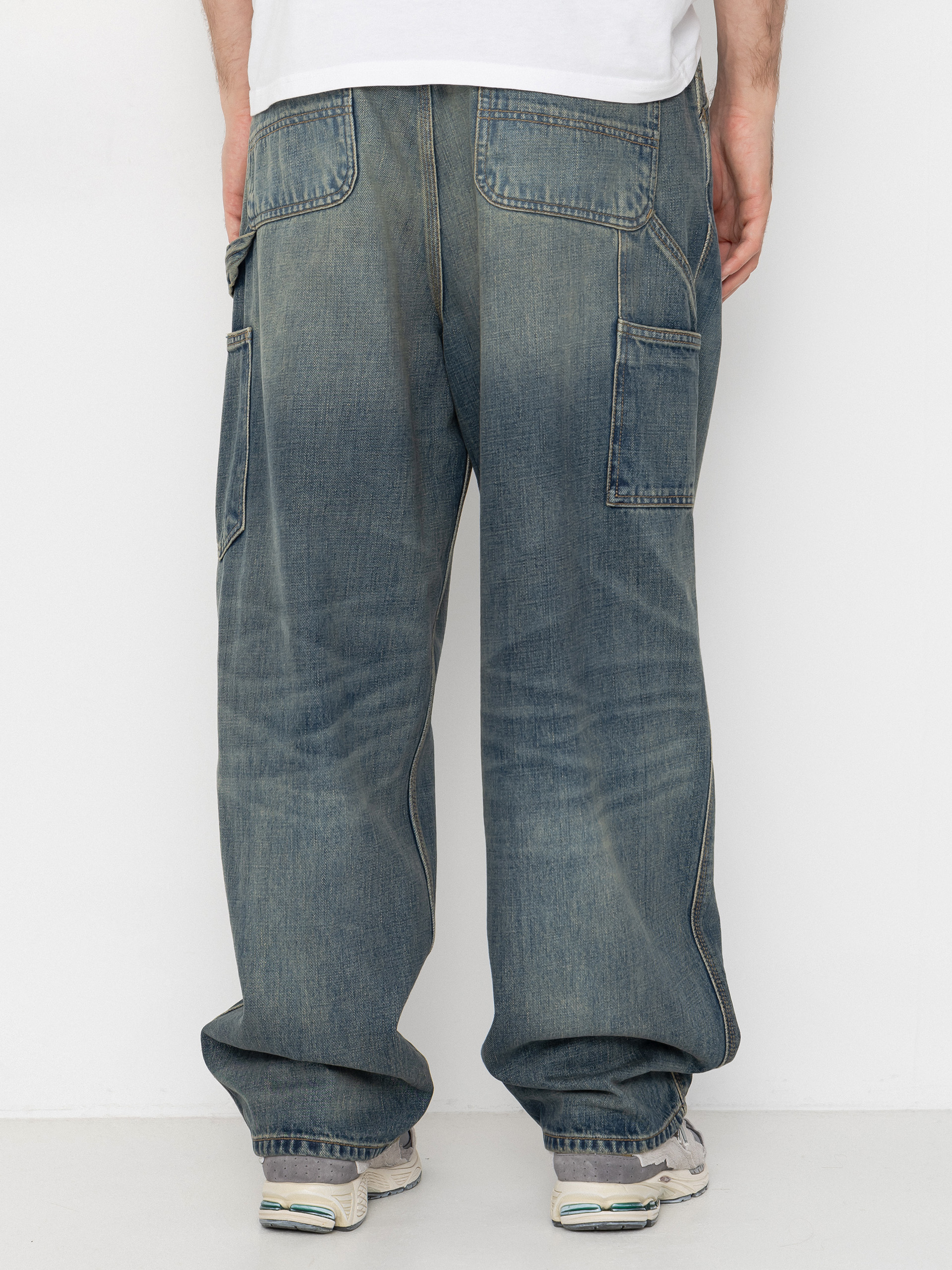 Штани Carhartt WIP OG Single Knee (blue/worn used wash)