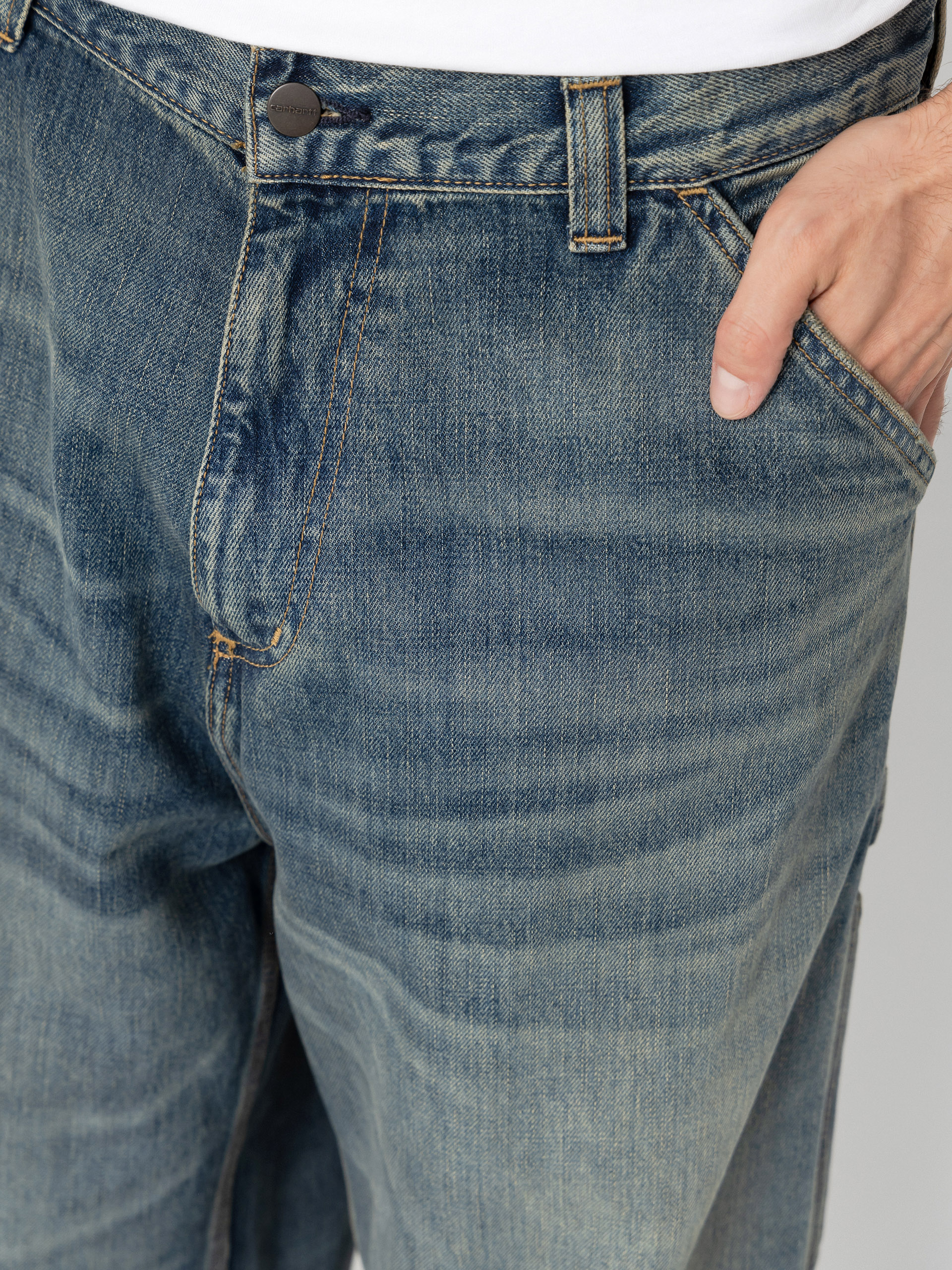 Штани Carhartt WIP OG Single Knee (blue/worn used wash)