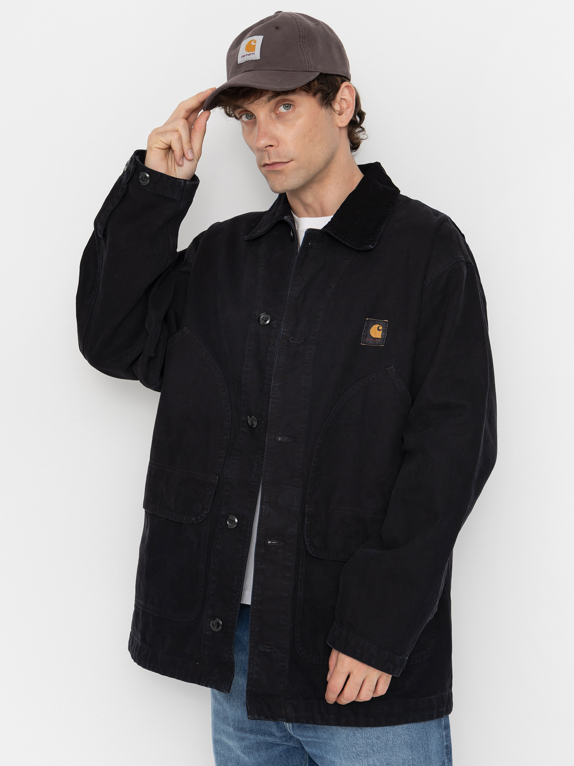 u041au0443u0440u0442u043au0430 Carhartt WIP Prescott Coat (black/black)
