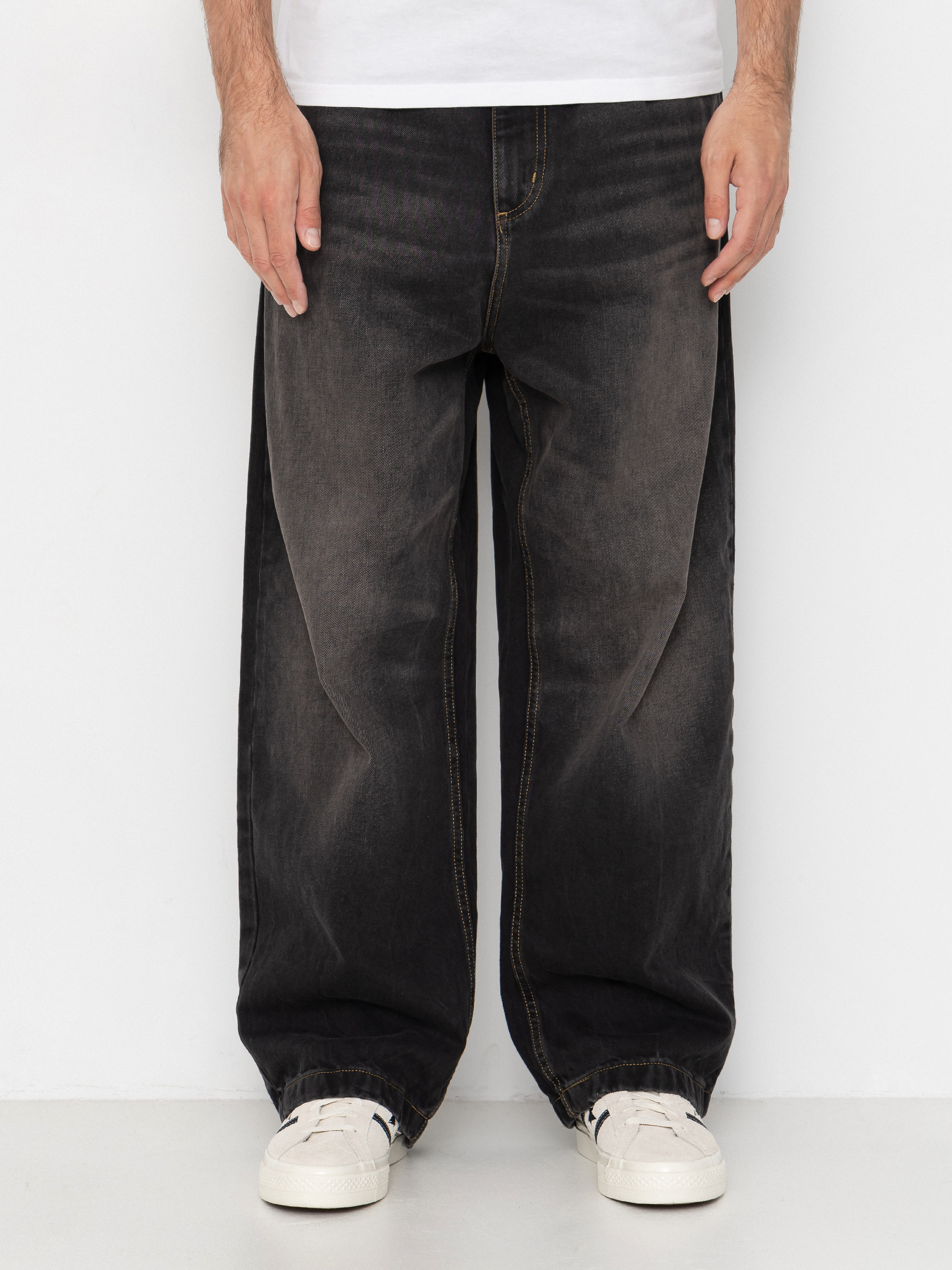 Штани Carhartt WIP Brandon (black/tobacco used wash)