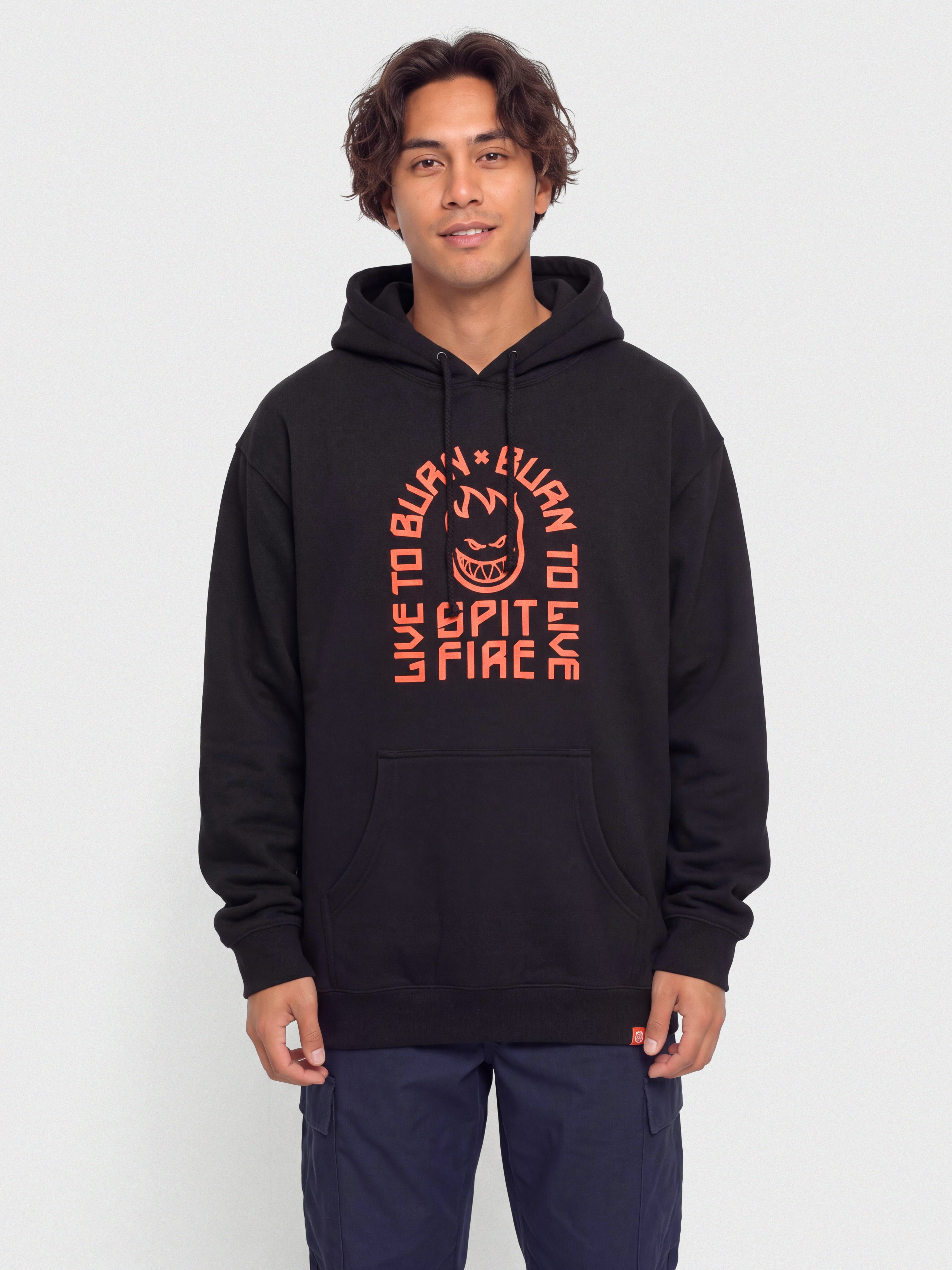 Худі Spitfire Ltb Arch HD (black w/red print)