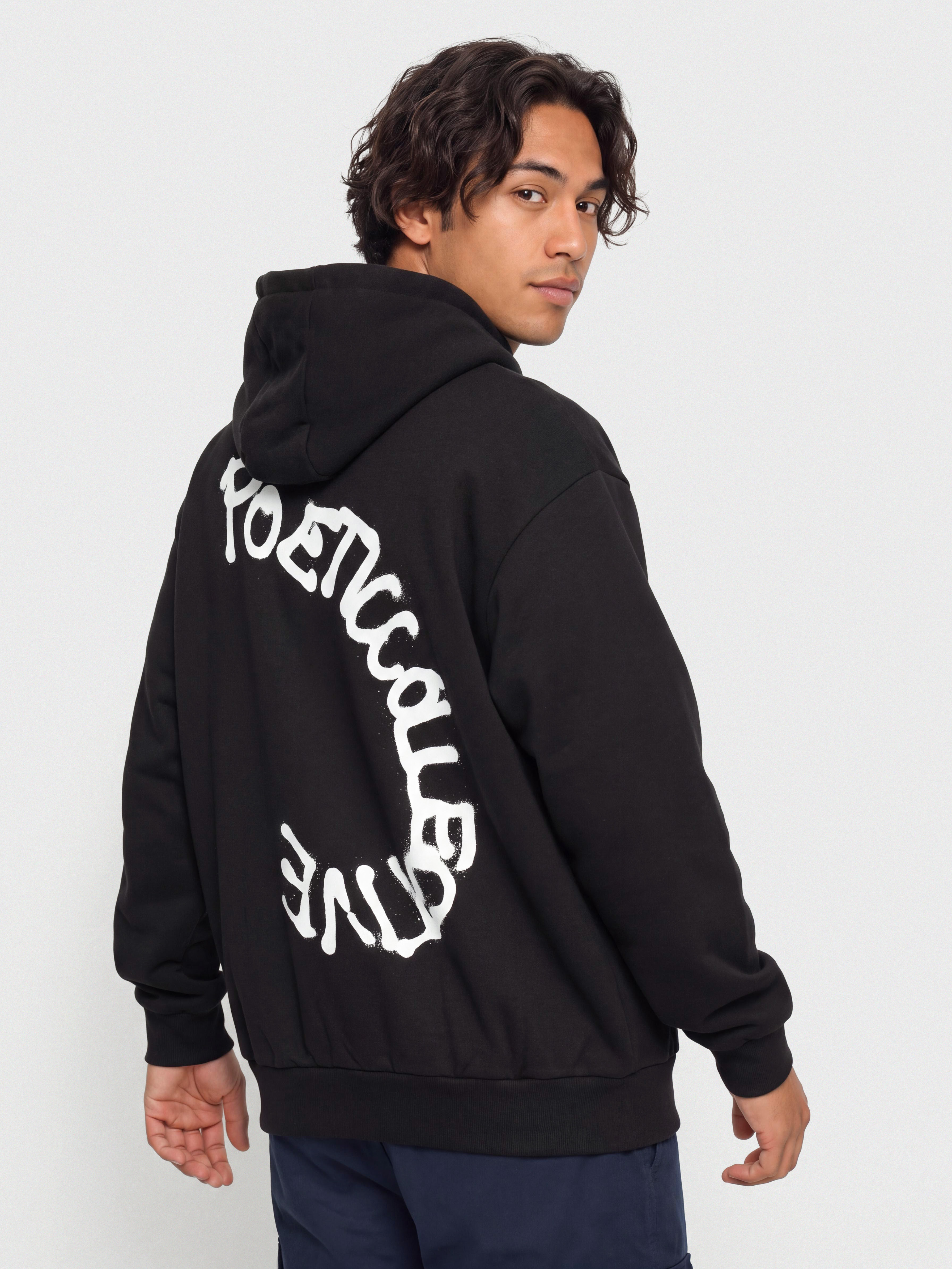 Худі Poetic Collective Spray Text HD (black)