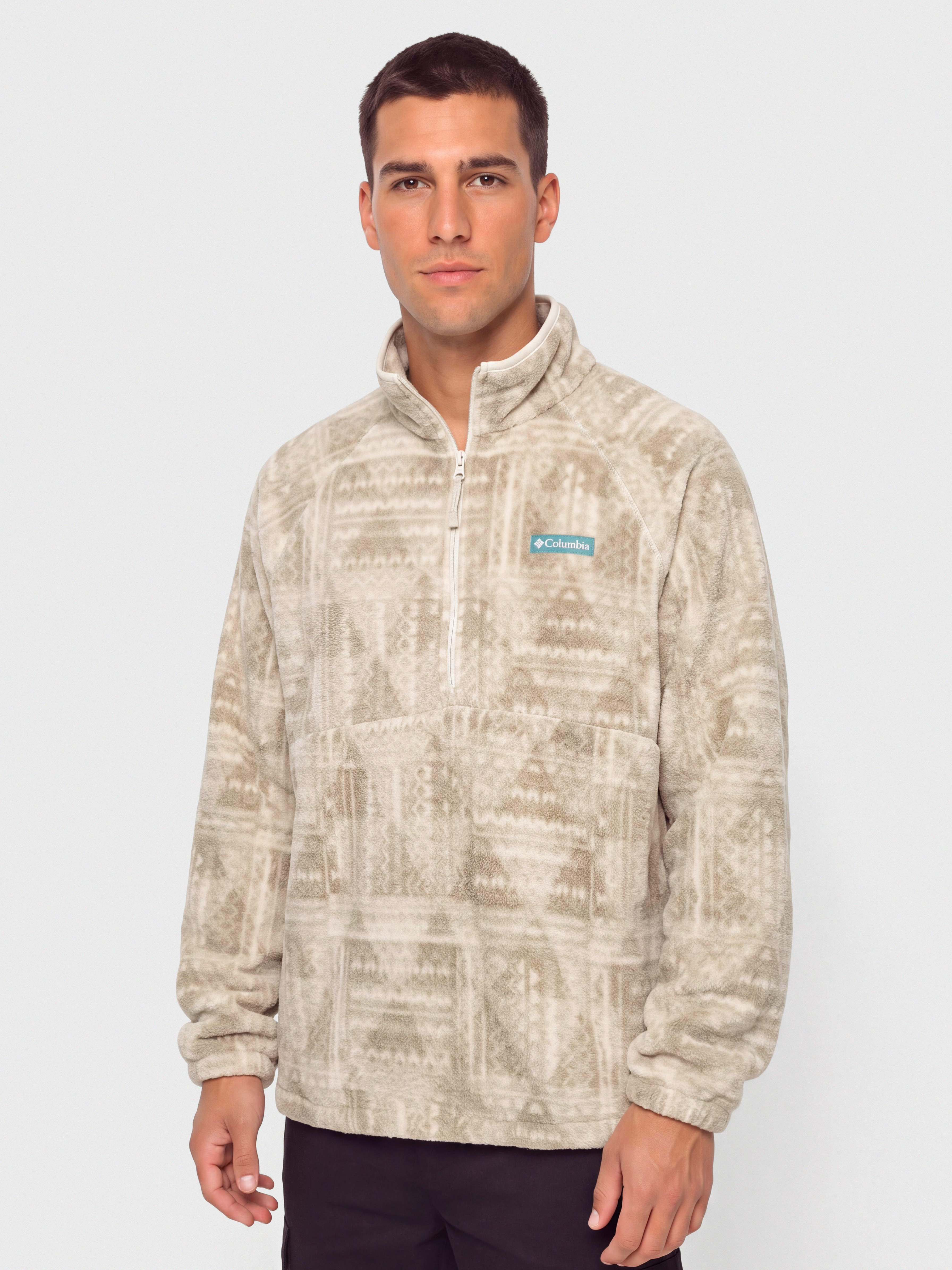 Флісовий светр Columbia Timber Crest MTR Printed Half Zip (dark stone/geomix)