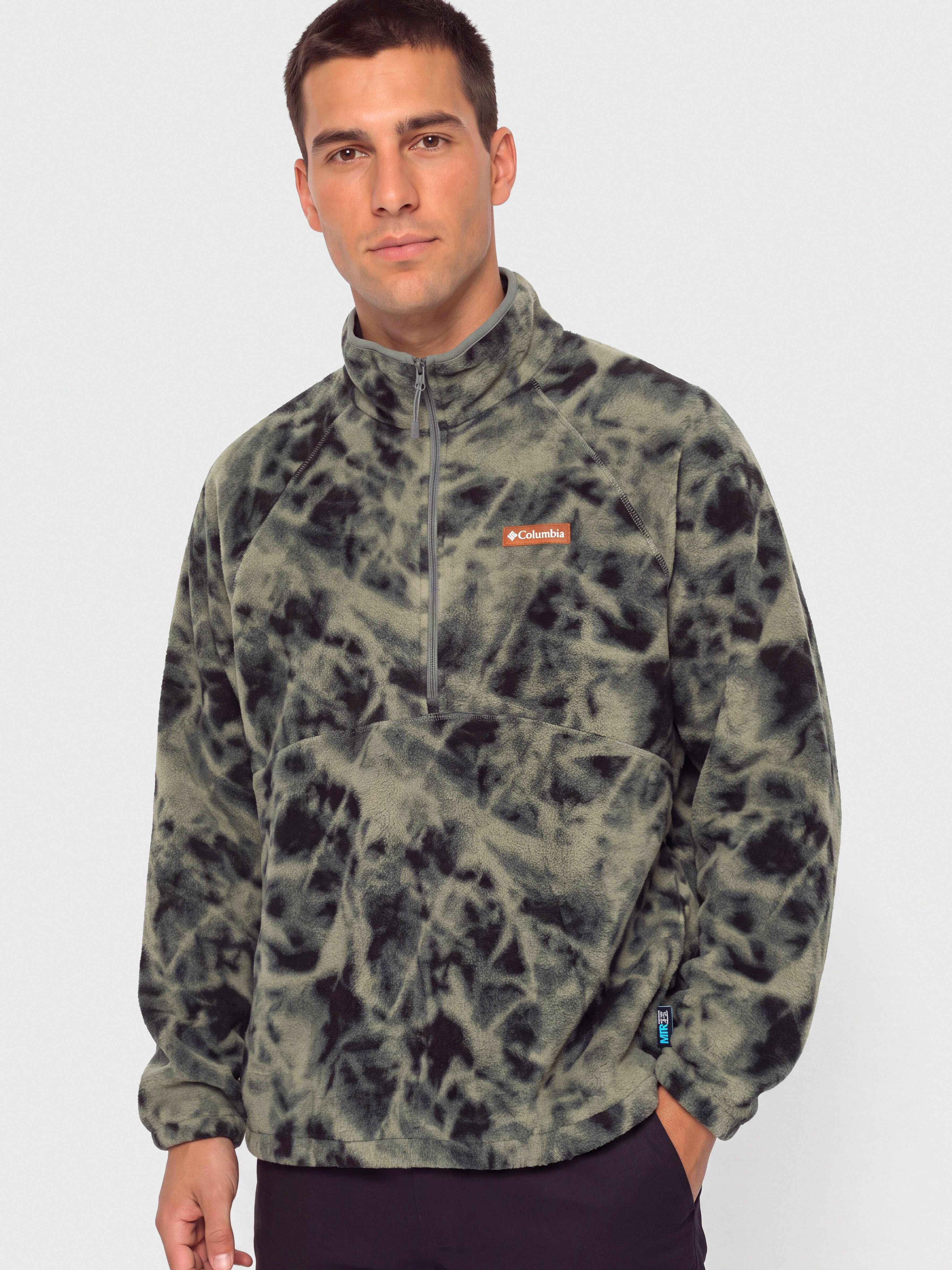 Чоловічий Флісовий светр Columbia Timber Crest MTR Printed Half Zip (sedona sage/icypeaks)