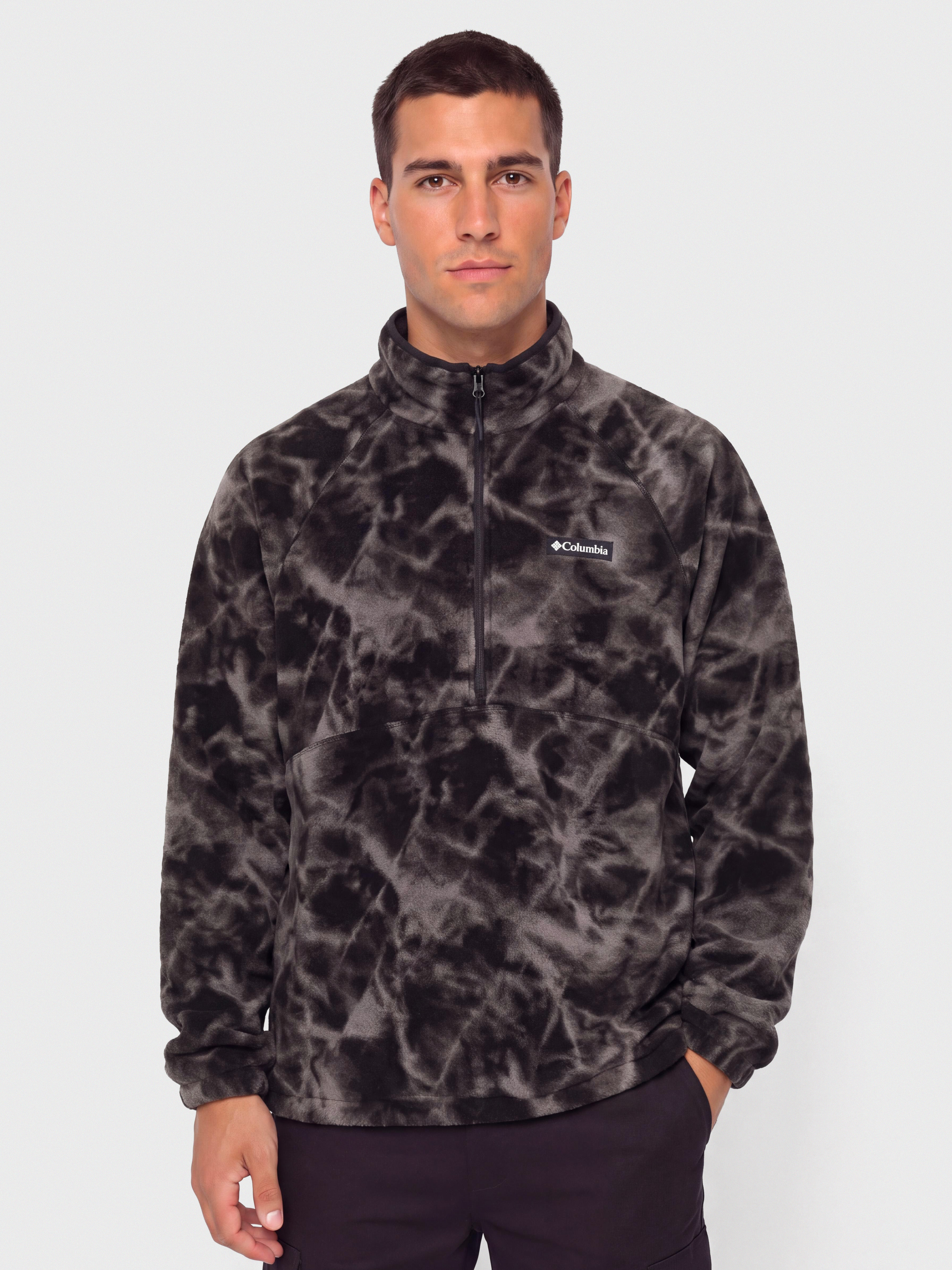 u0424u043bu0456u0441u043eu0432u0438u0439 u0441u0432u0435u0442u0440 Columbia Timber Crest MTR Printed Half Zip (black/icypeaks)