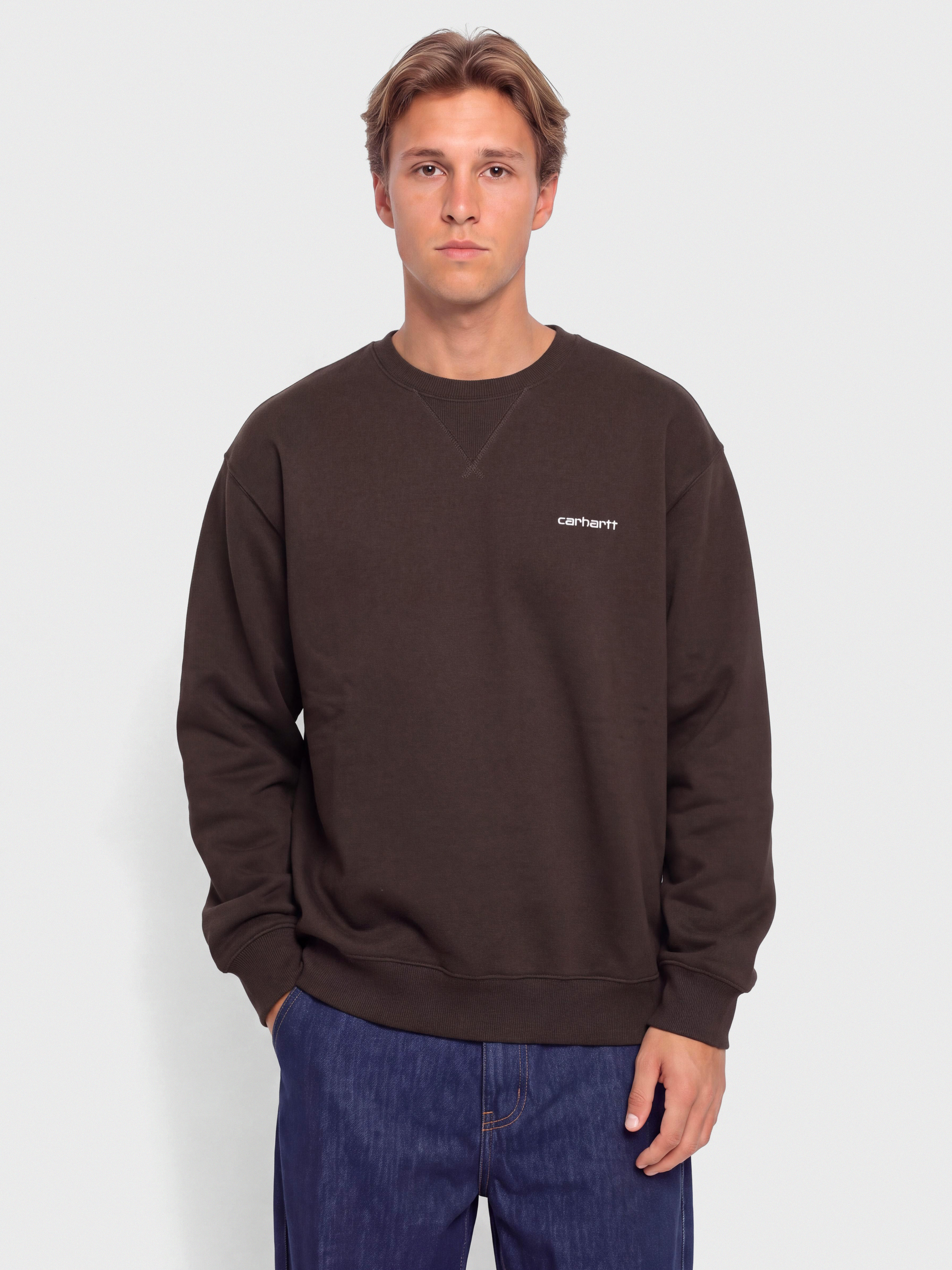 u0421u0432u0456u0442u0448u043eu0442 Carhartt WIP Ebbert (tobacco/white)