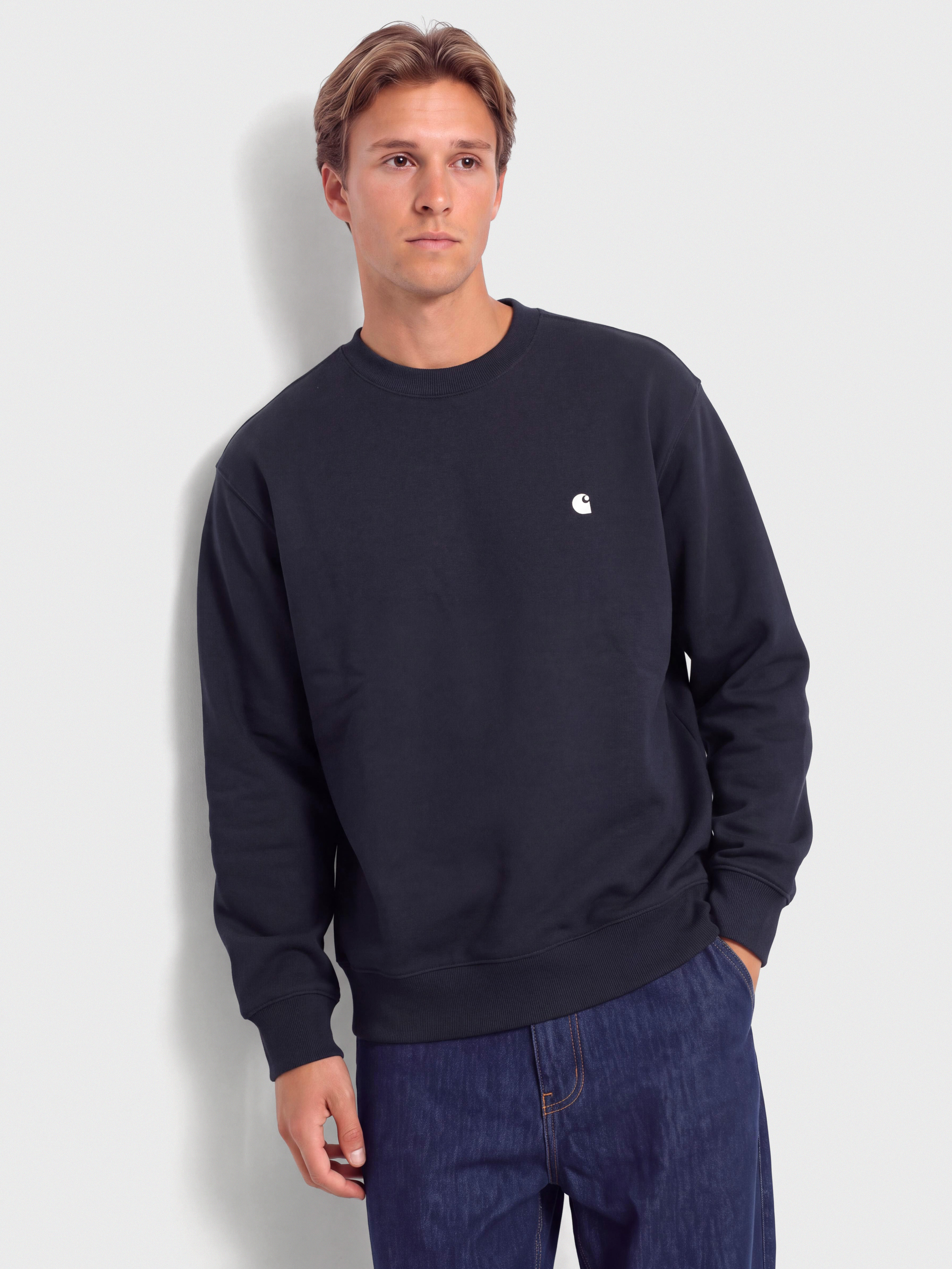 u0421u0432u0456u0442u0448u043eu0442 Carhartt WIP Mack (dark navy/wax)