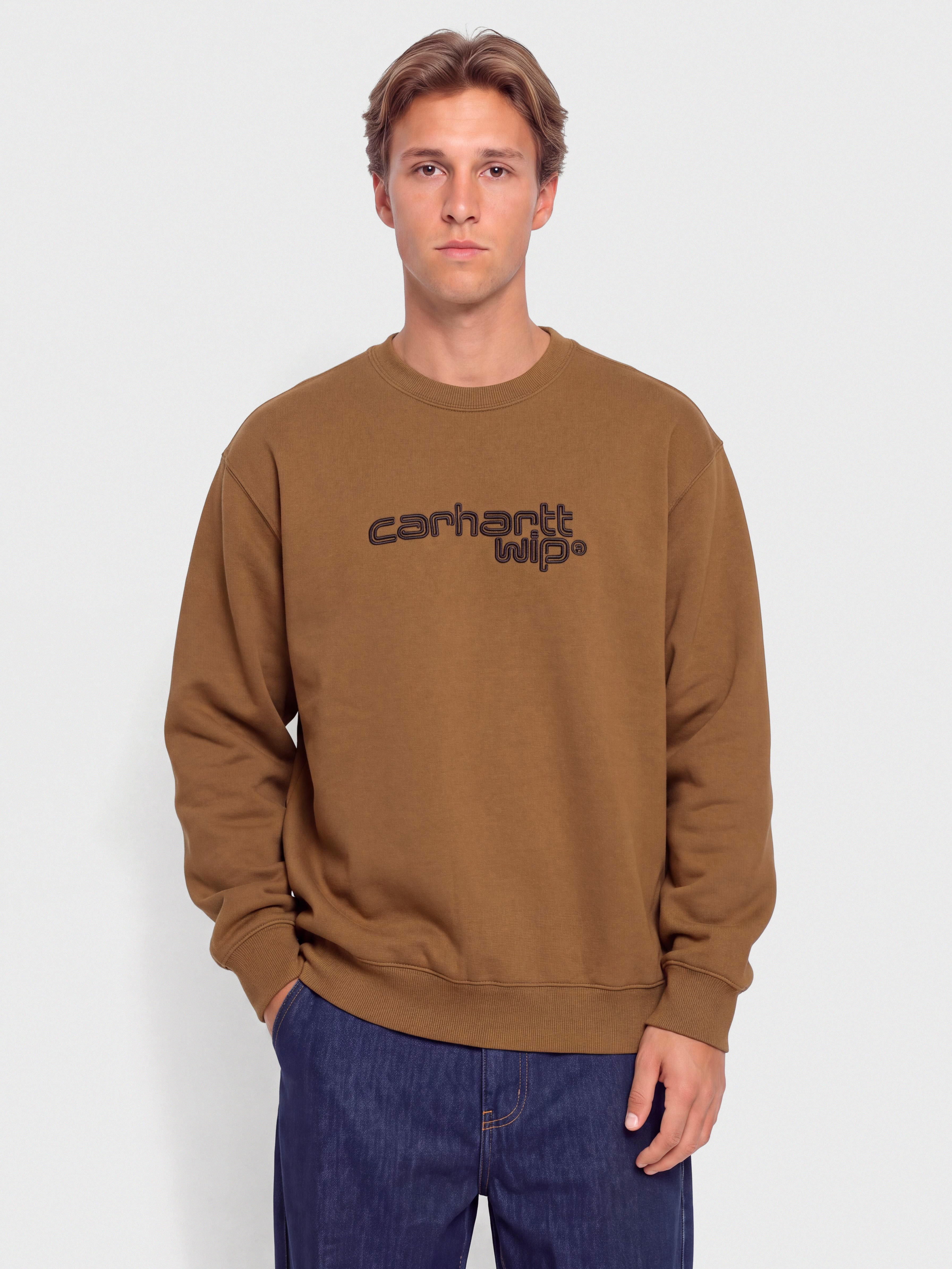 Світшот Carhartt WIP Wireless (wip h brown/black)