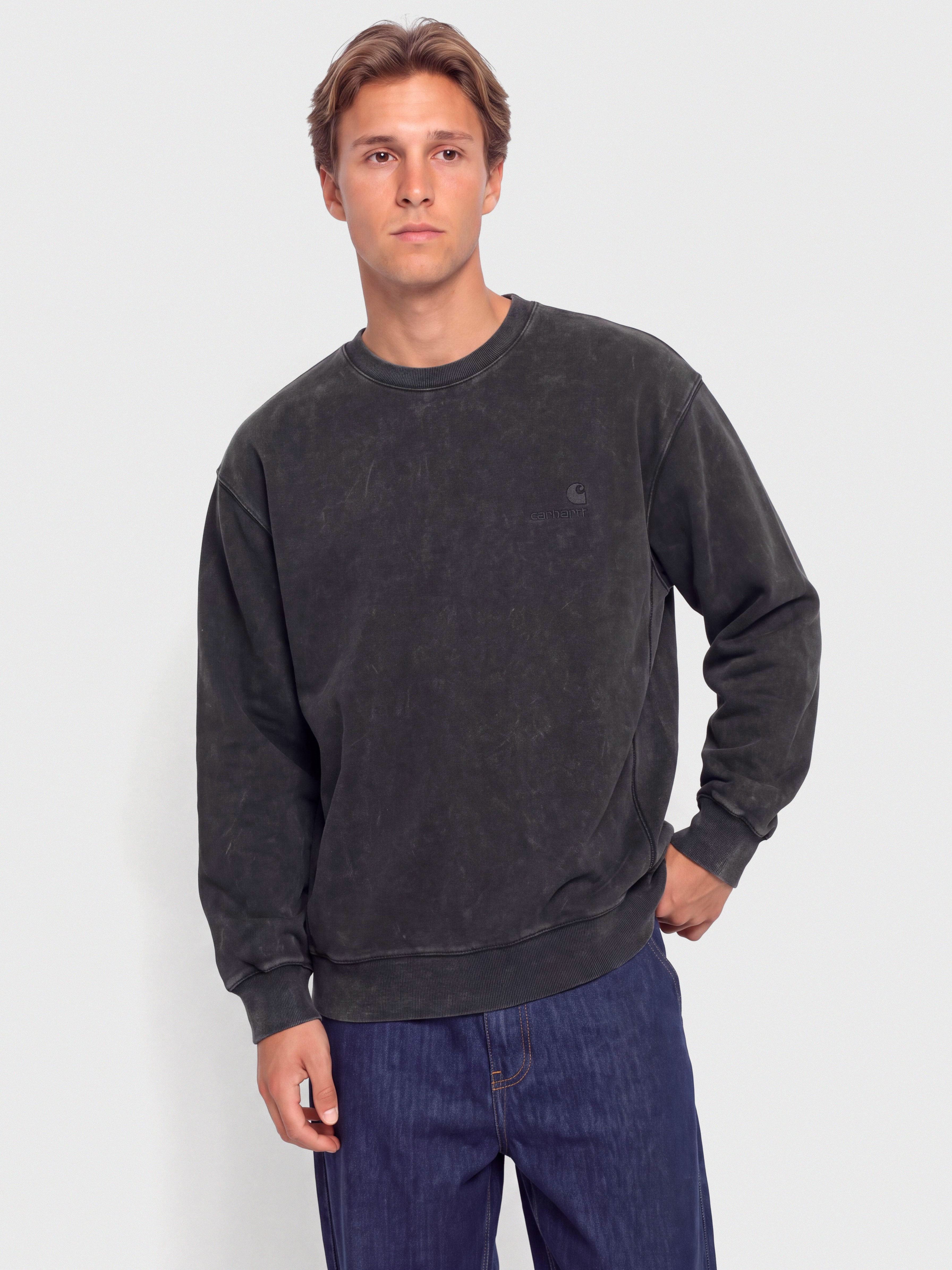u0421u0432u0456u0442u0448u043eu0442 Carhartt WIP Lambert (black/moon wash)