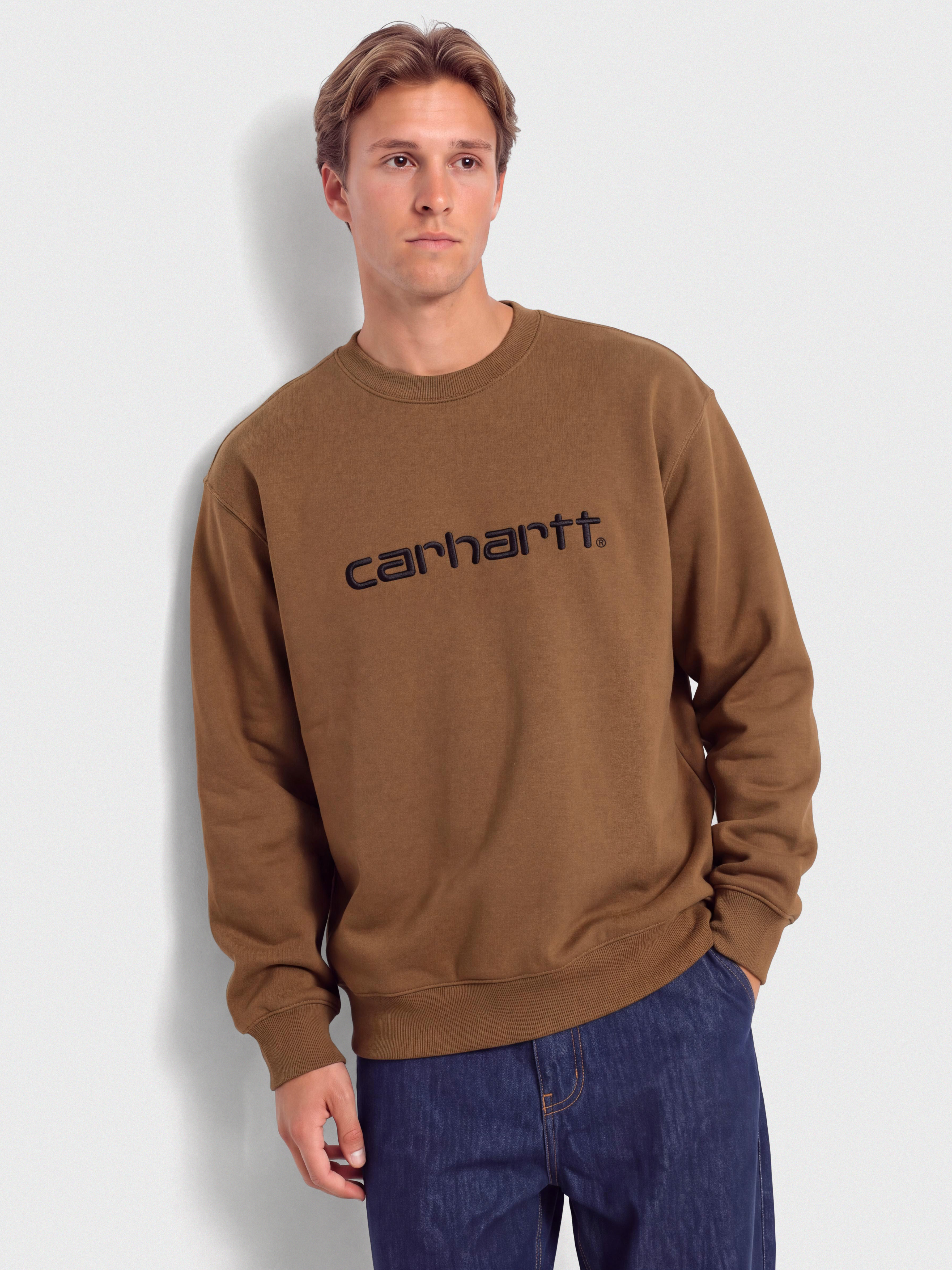 Світшот Carhartt WIP Carhartt (wip h brown/black)