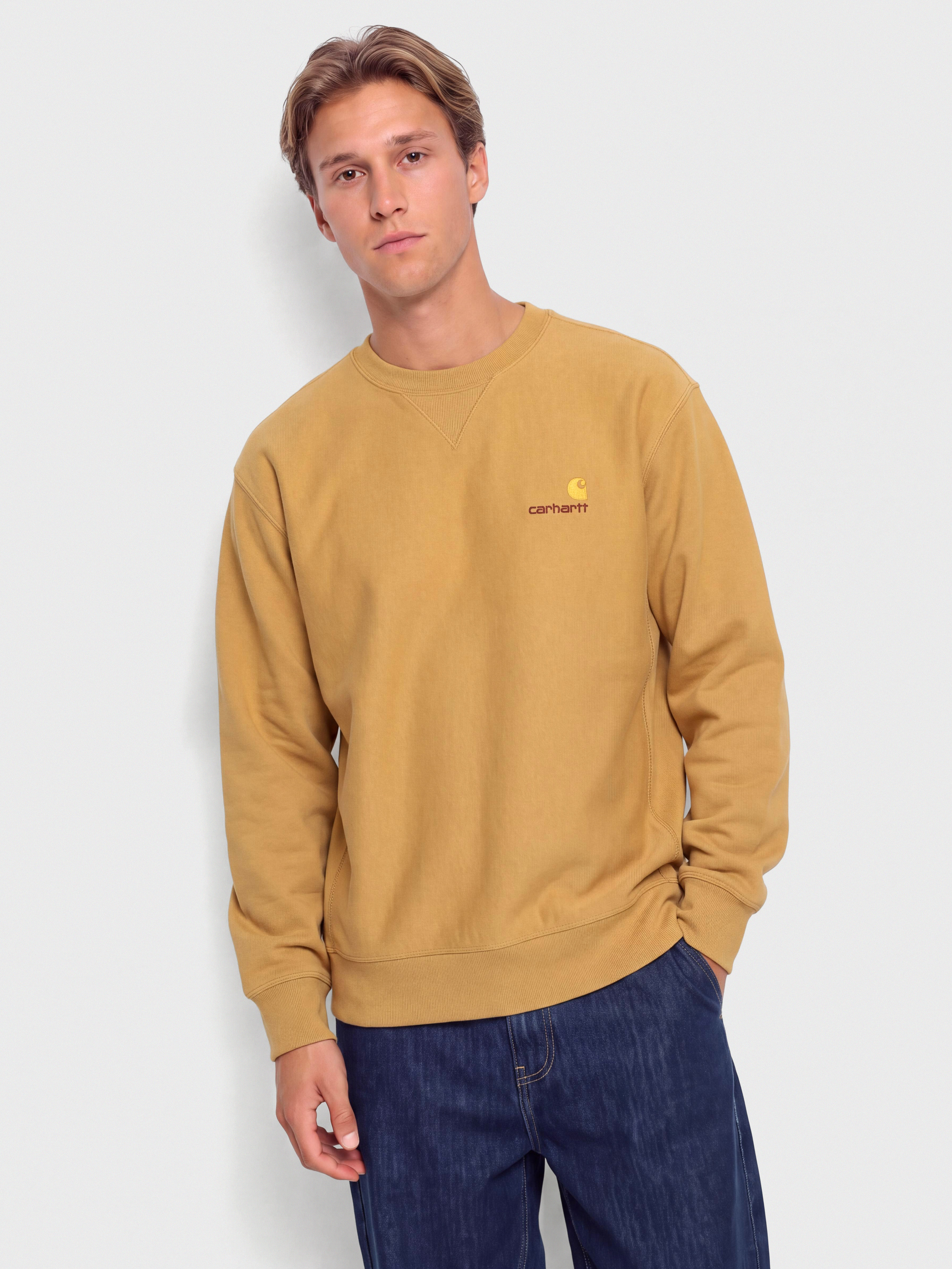 Світшот Carhartt WIP American Script (wip dusty h)