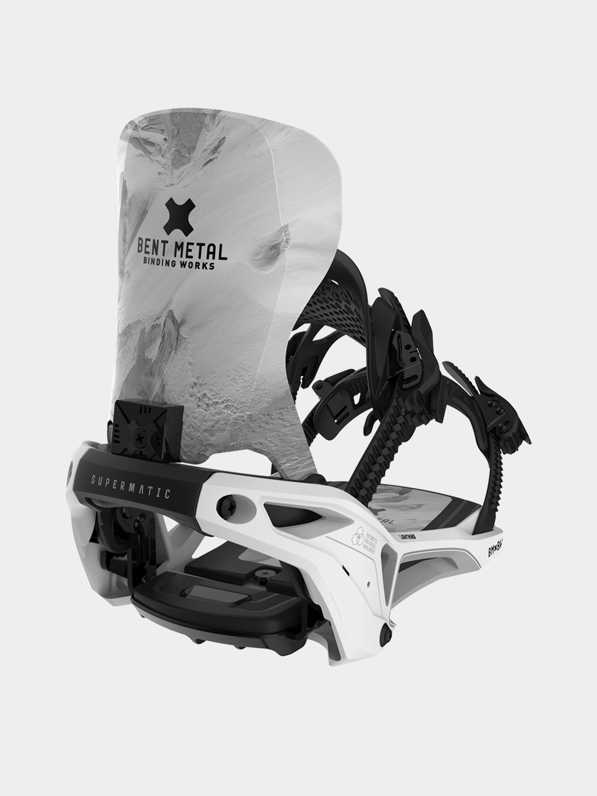 Чоловічі Сноубордичні кріплення Bent Metal Lightning Supermatic (white)