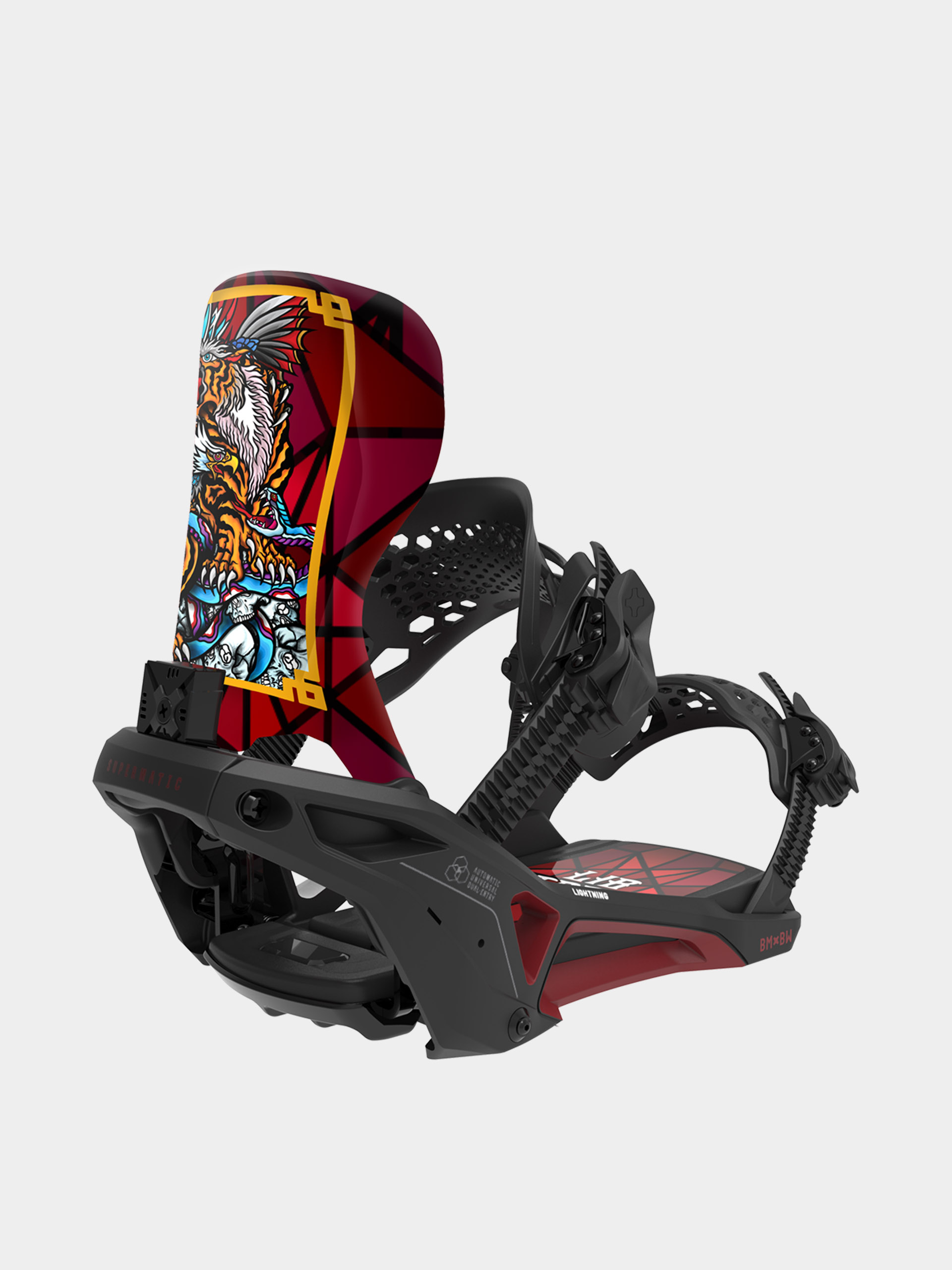 Сноубордичні кріплення Bent Metal Lightning Supermatic (black/red)
