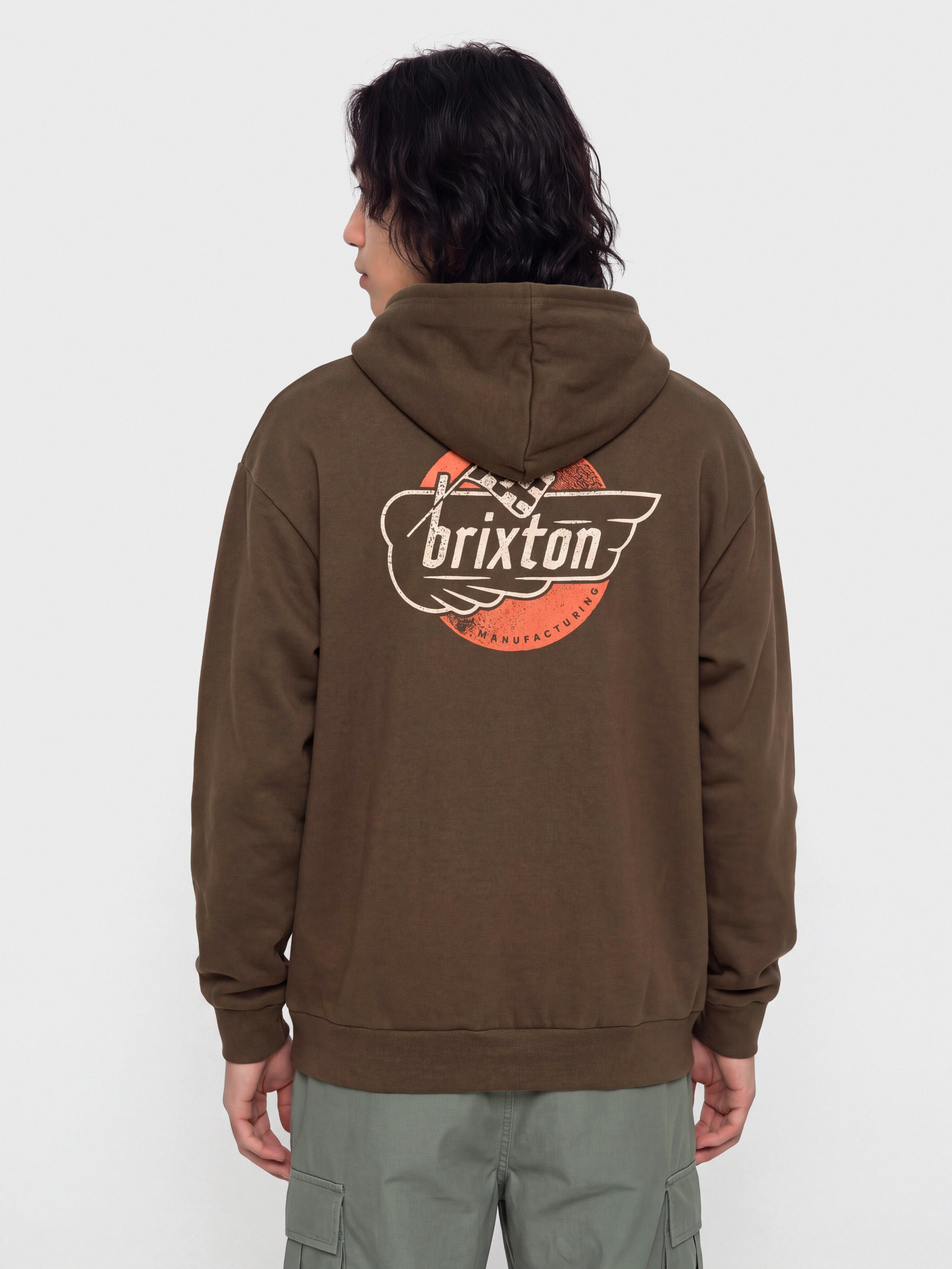 Худі Brixton Heyward HD (walnut brown)
