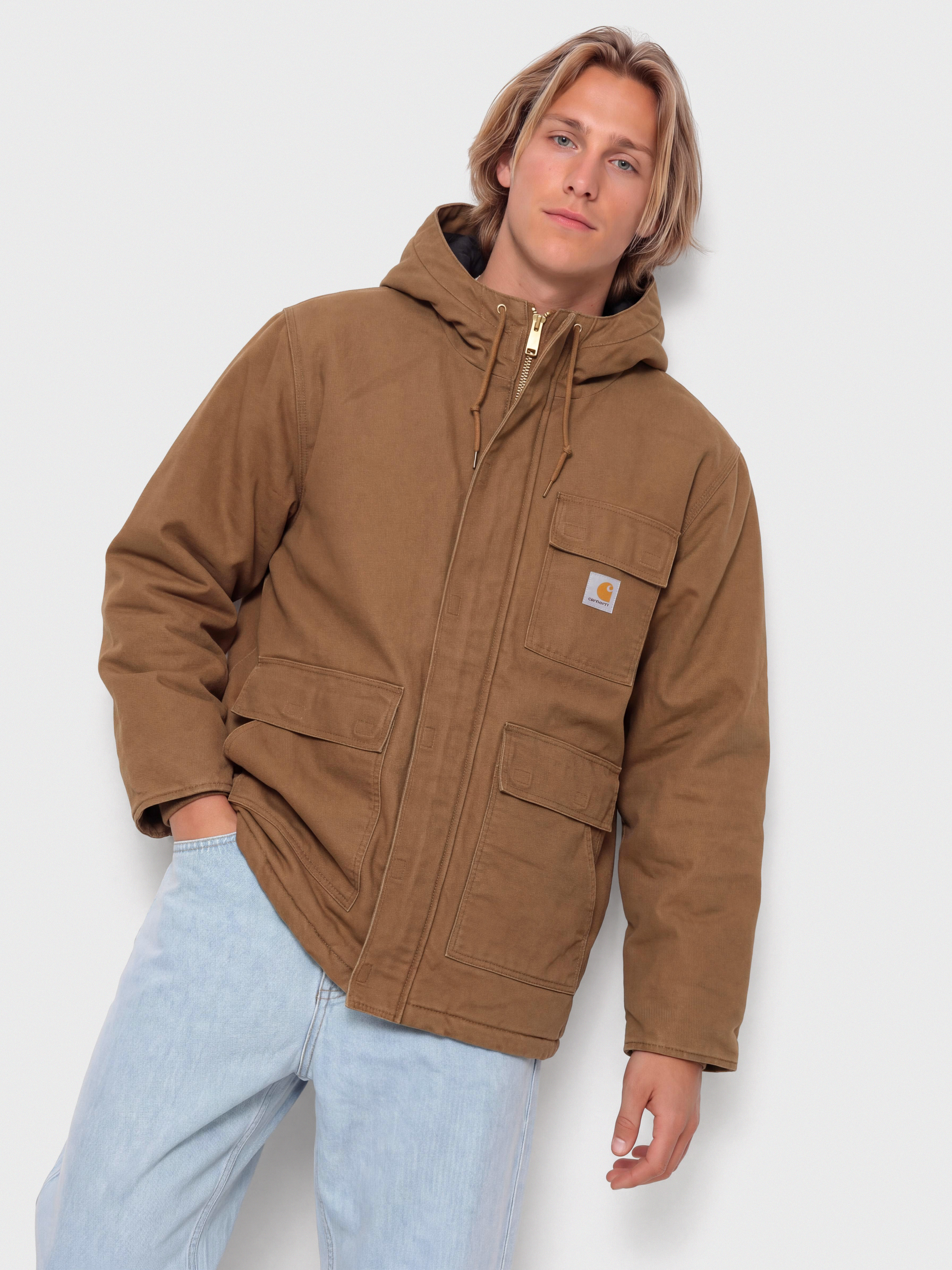u041au0443u0440u0442u043au0430 Carhartt WIP Boreal Parka (wip h brown/stone canvas)