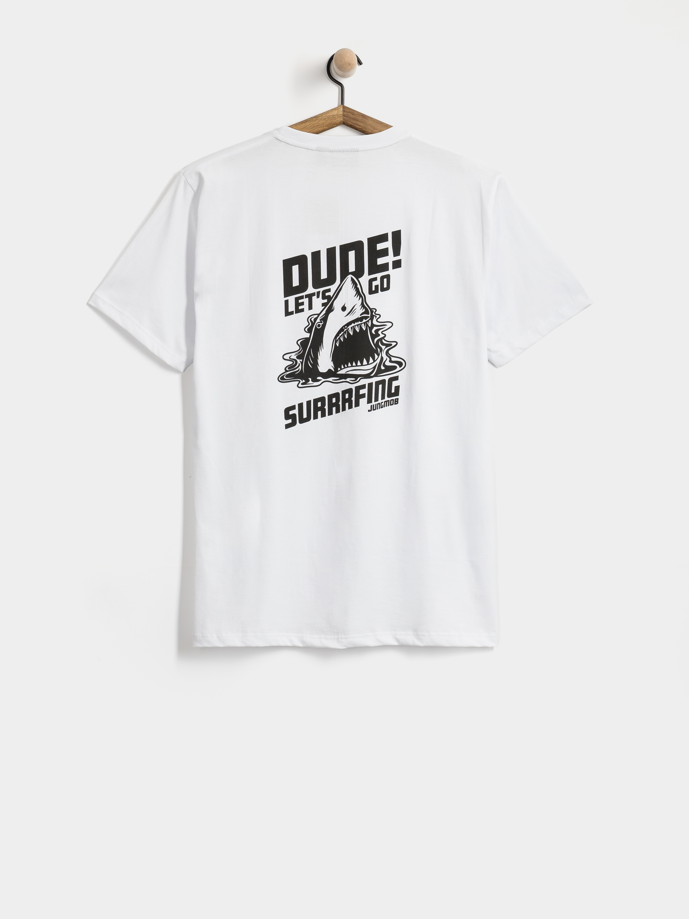 Футболка Jungmob Shark (white)