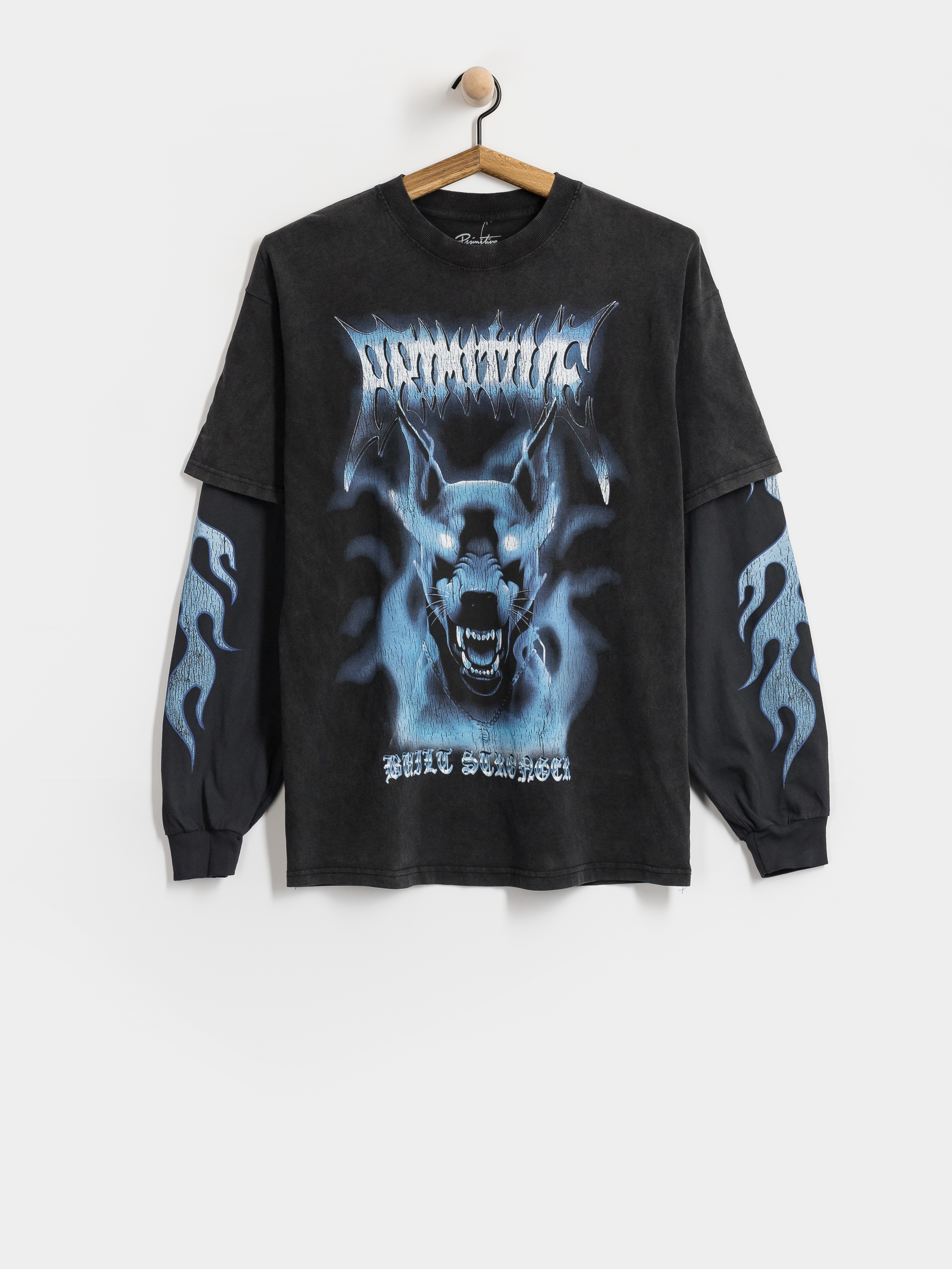Лонгслів Primitive Defender Two Fer (black)
