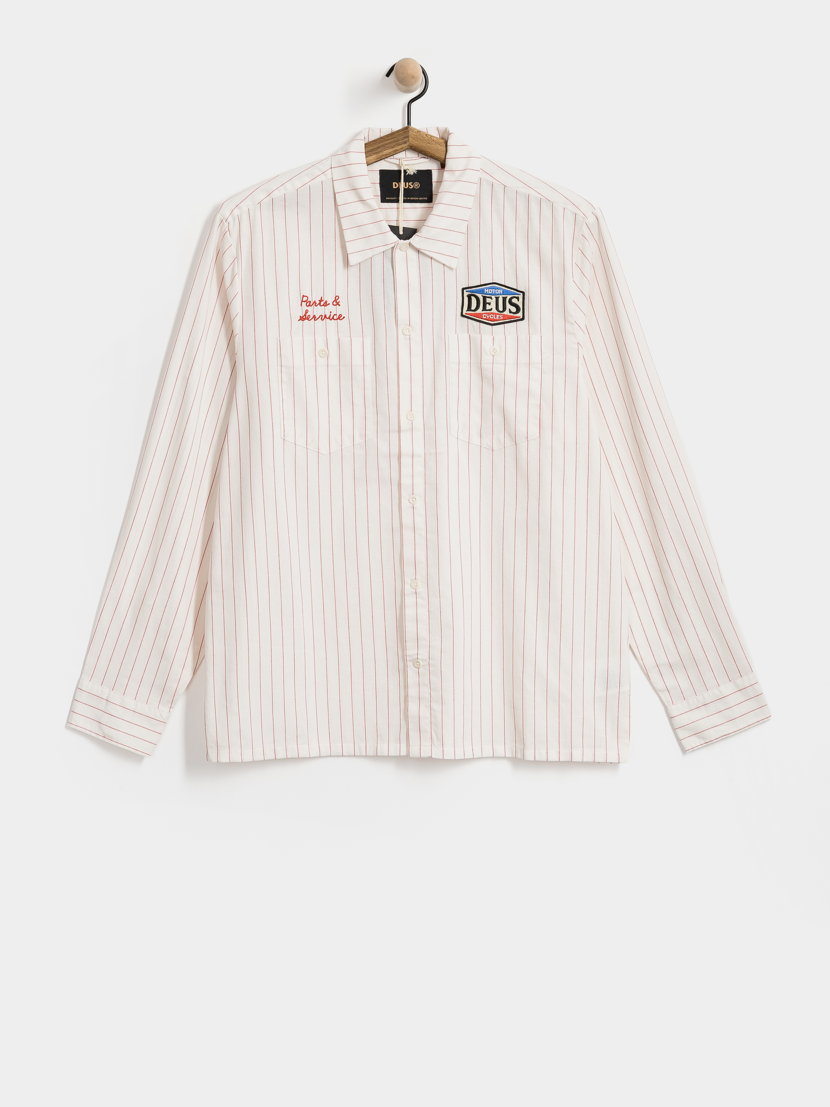 u0421u043eu0440u043eu0447u043au0430 Deus Ex Machina Forecourt Stripe (vintage white)