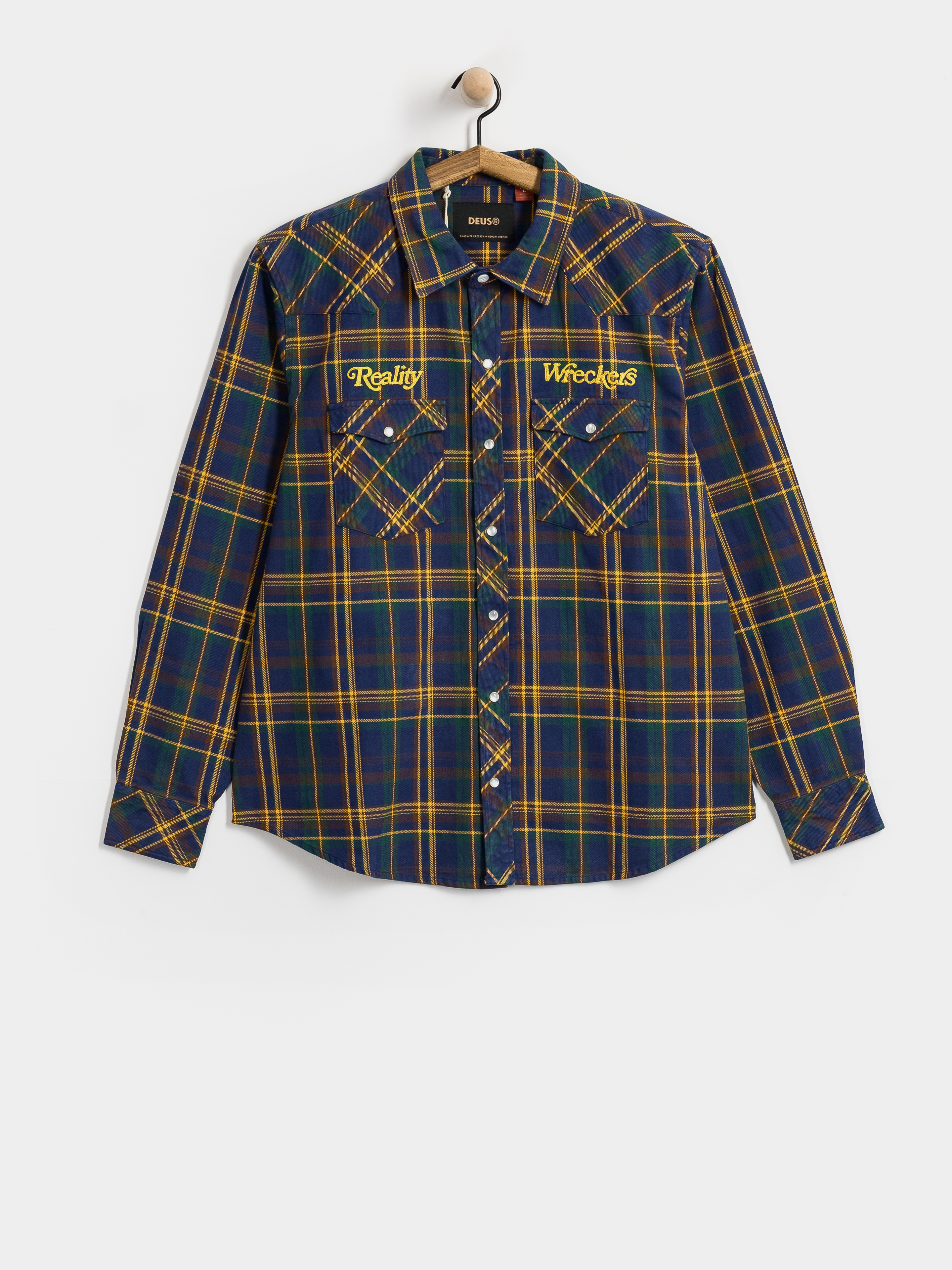 Сорочка Deus Ex Machina Reality Wreckers Check (mechanic blue check)