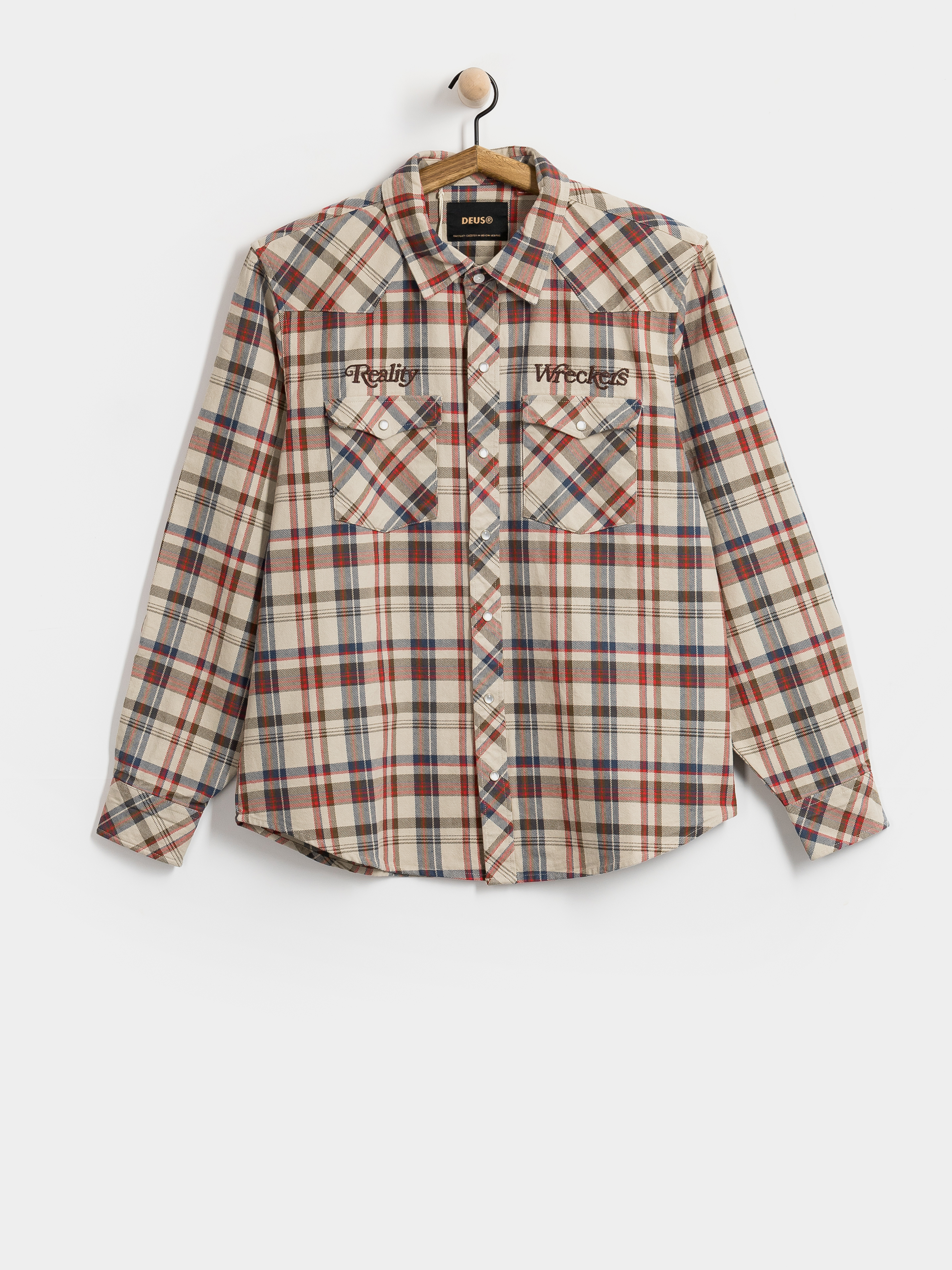 Сорочка Deus Ex Machina Reality Wreckers Check (natural check)