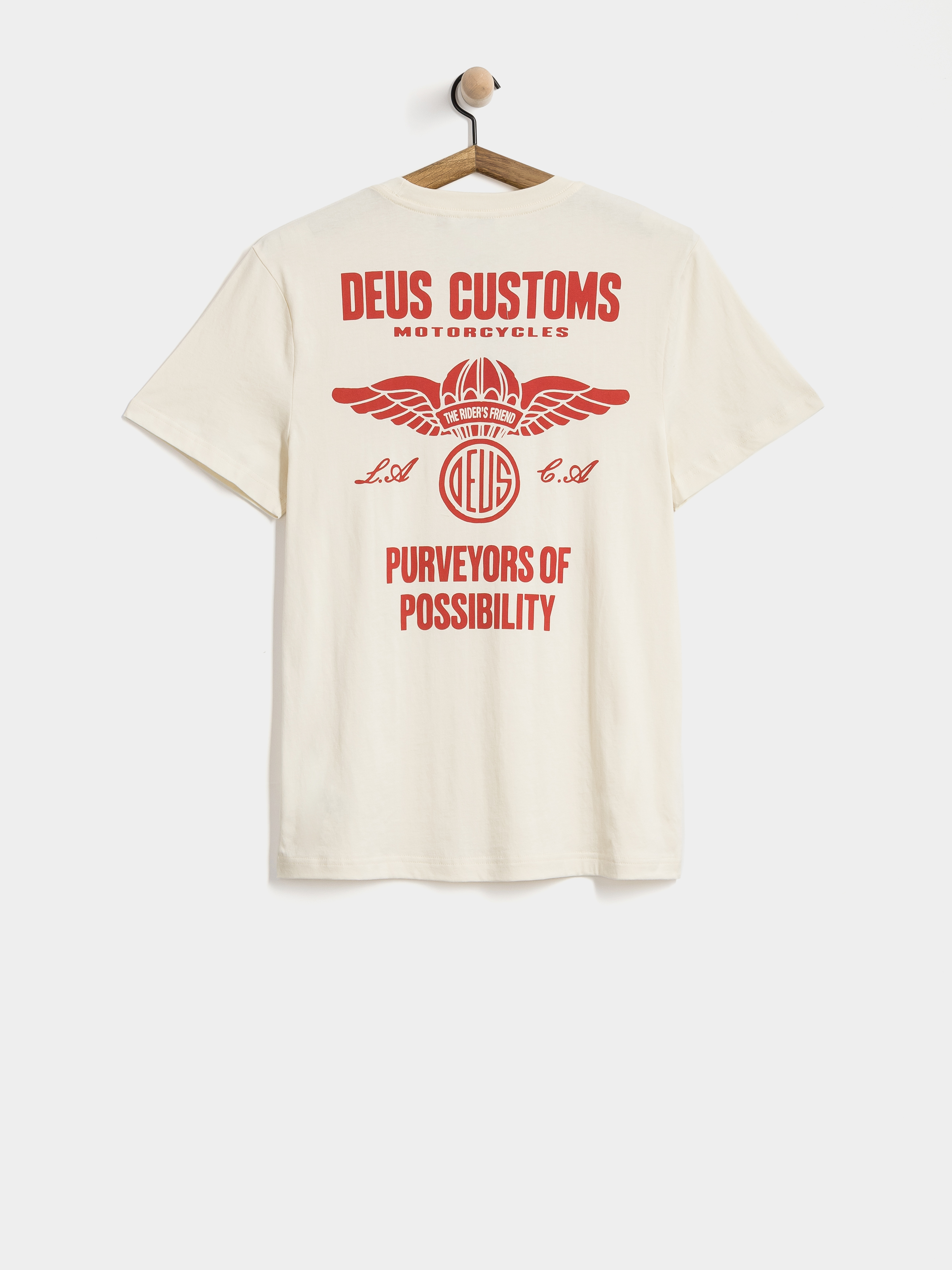 Футболка Deus Ex Machina Cutaway (vintage white)
