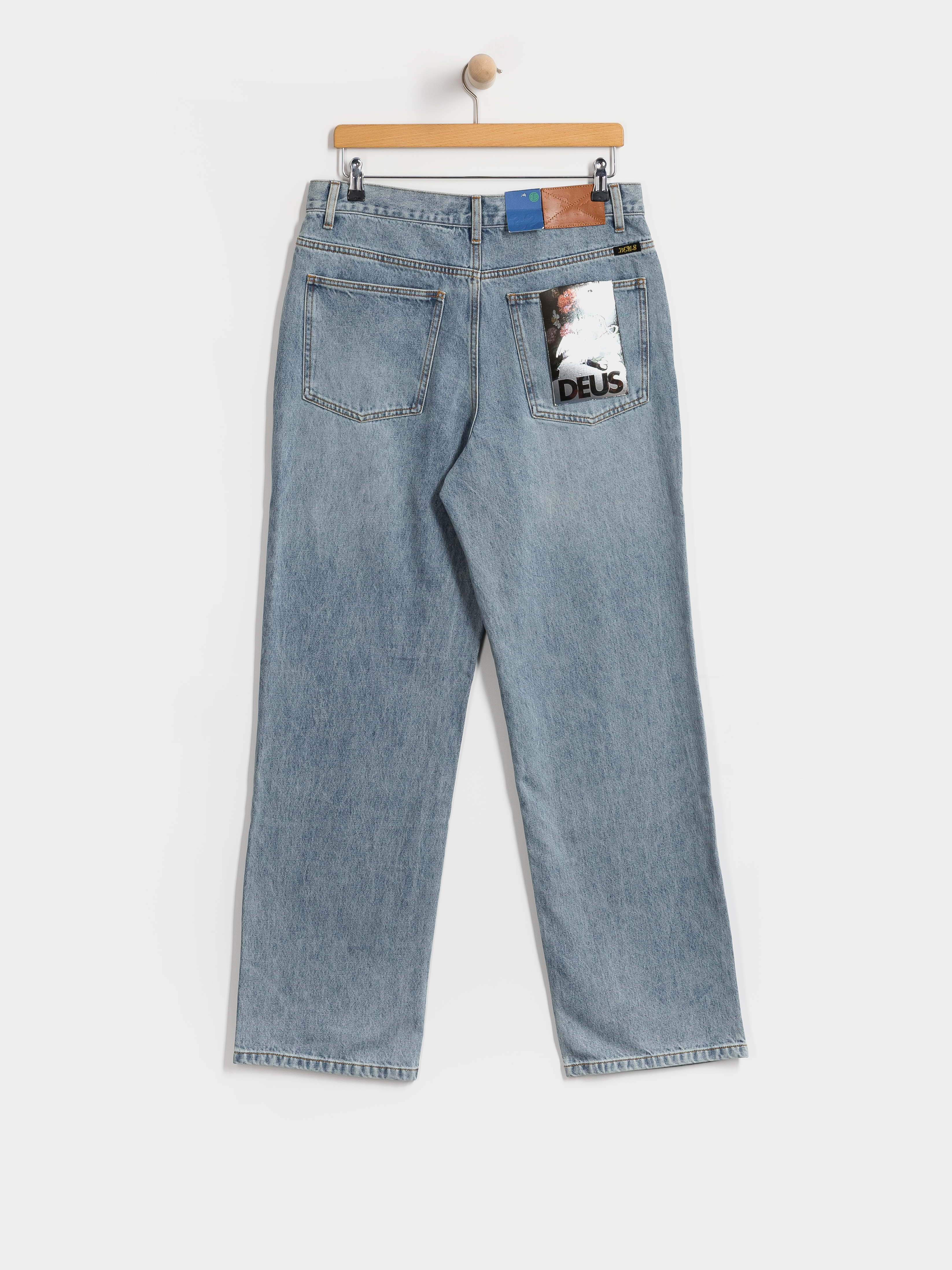 Штани Deus Ex Machina True Line Straight (washed indigo)