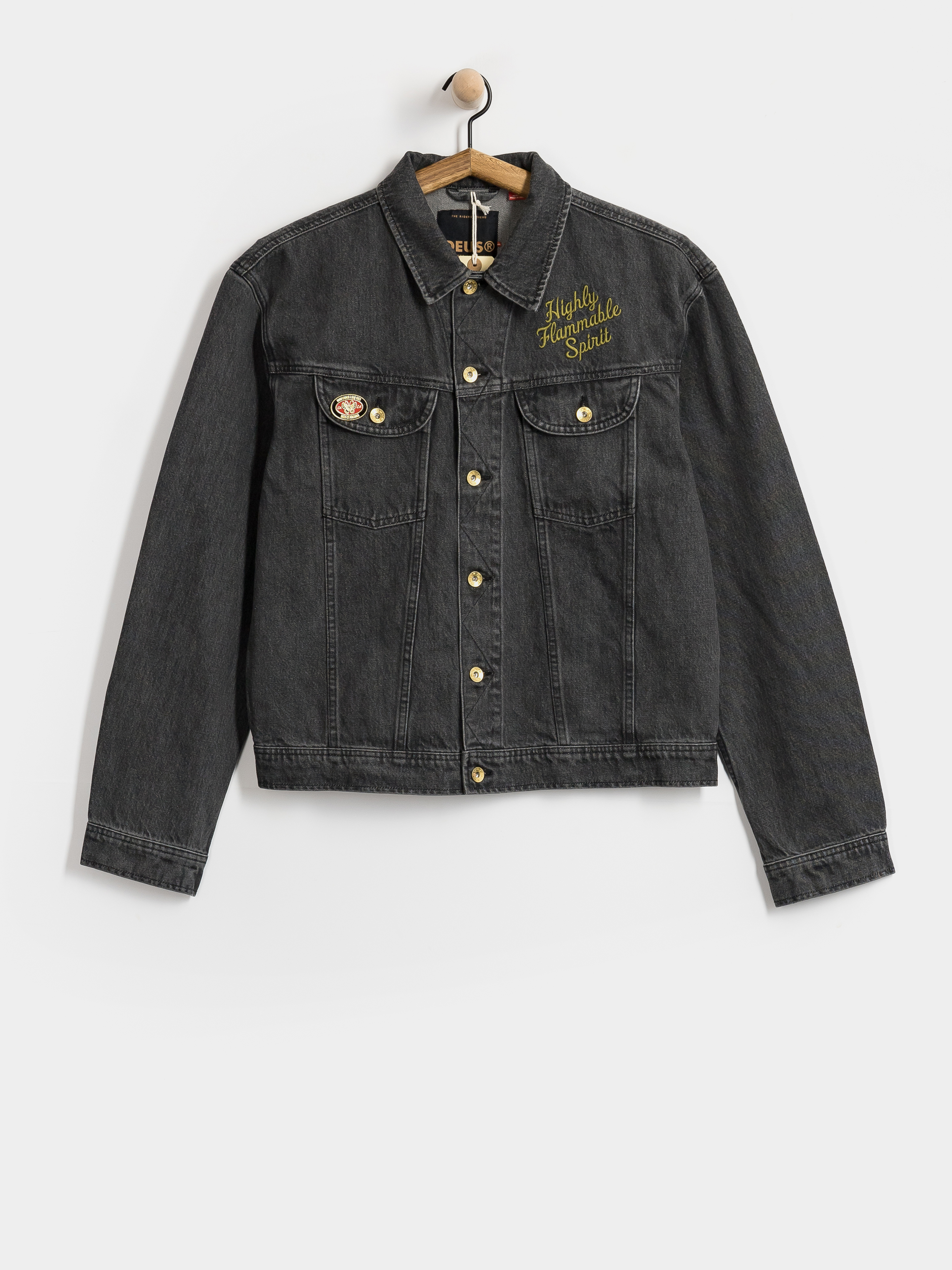 Куртка Deus Ex Machina Unchained Trucker (washed black)