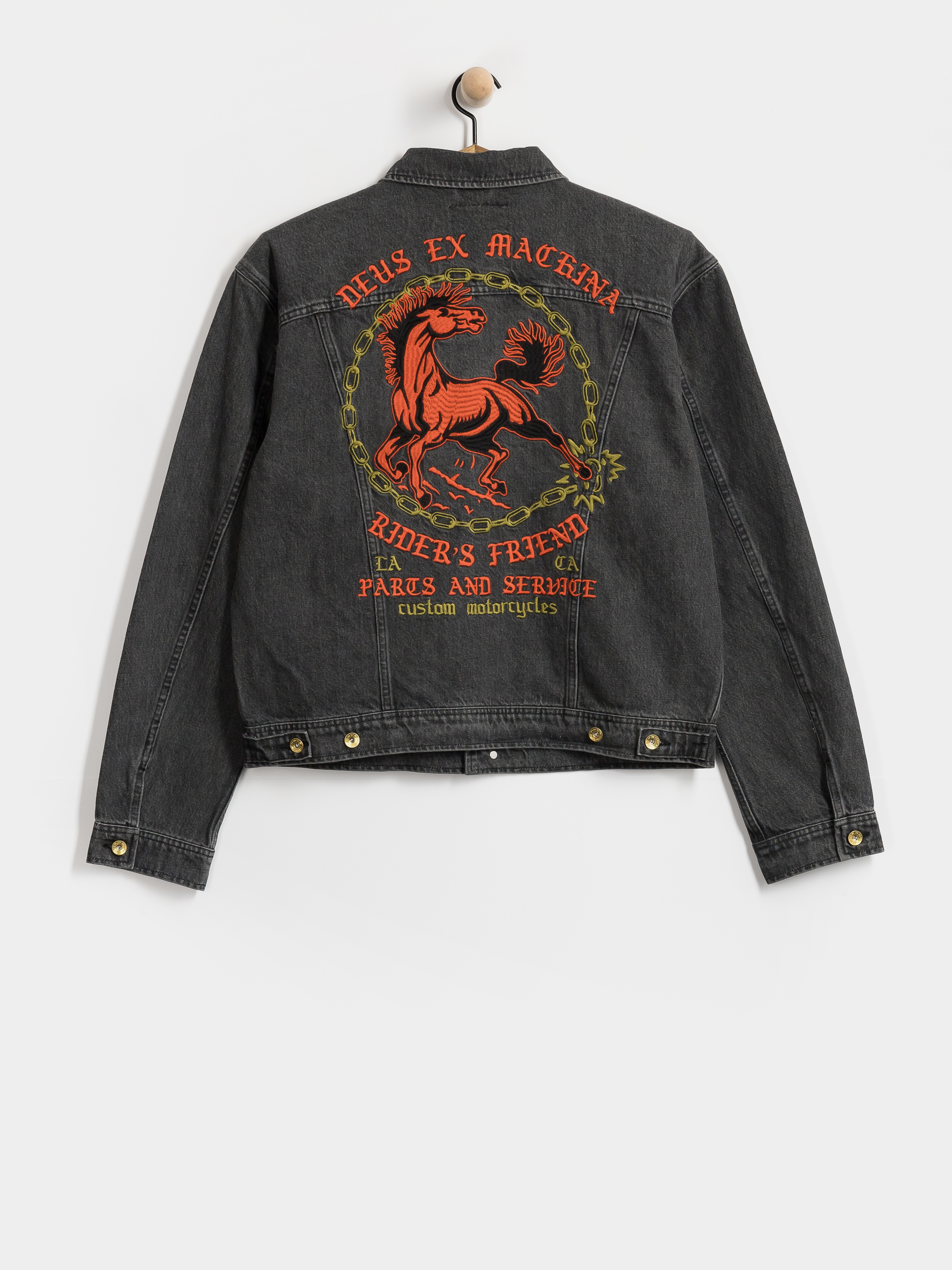 Куртка Deus Ex Machina Unchained Trucker (washed black)