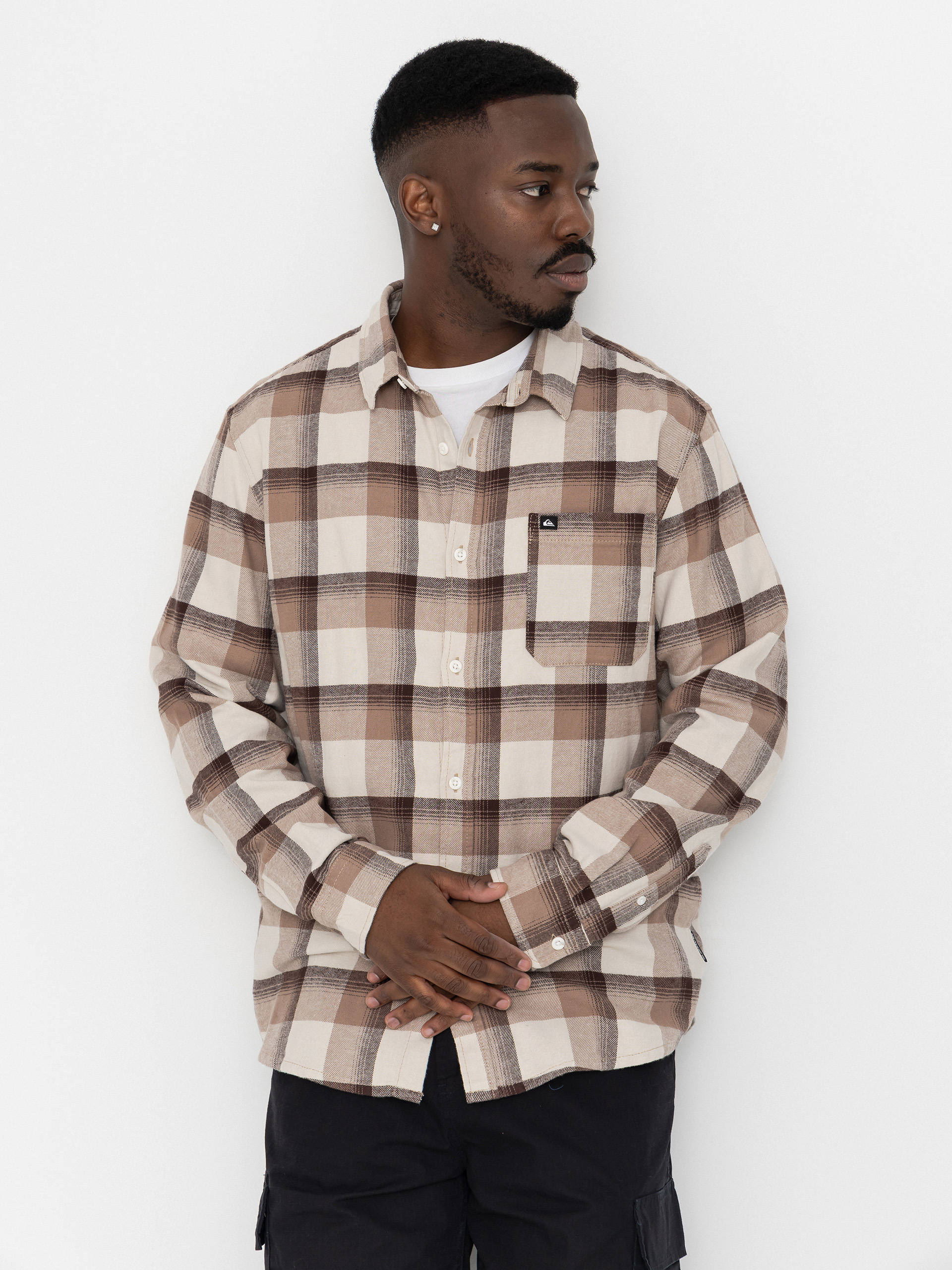 Сорочка Quiksilver Motherfly Plaid (pine bark motherfly)