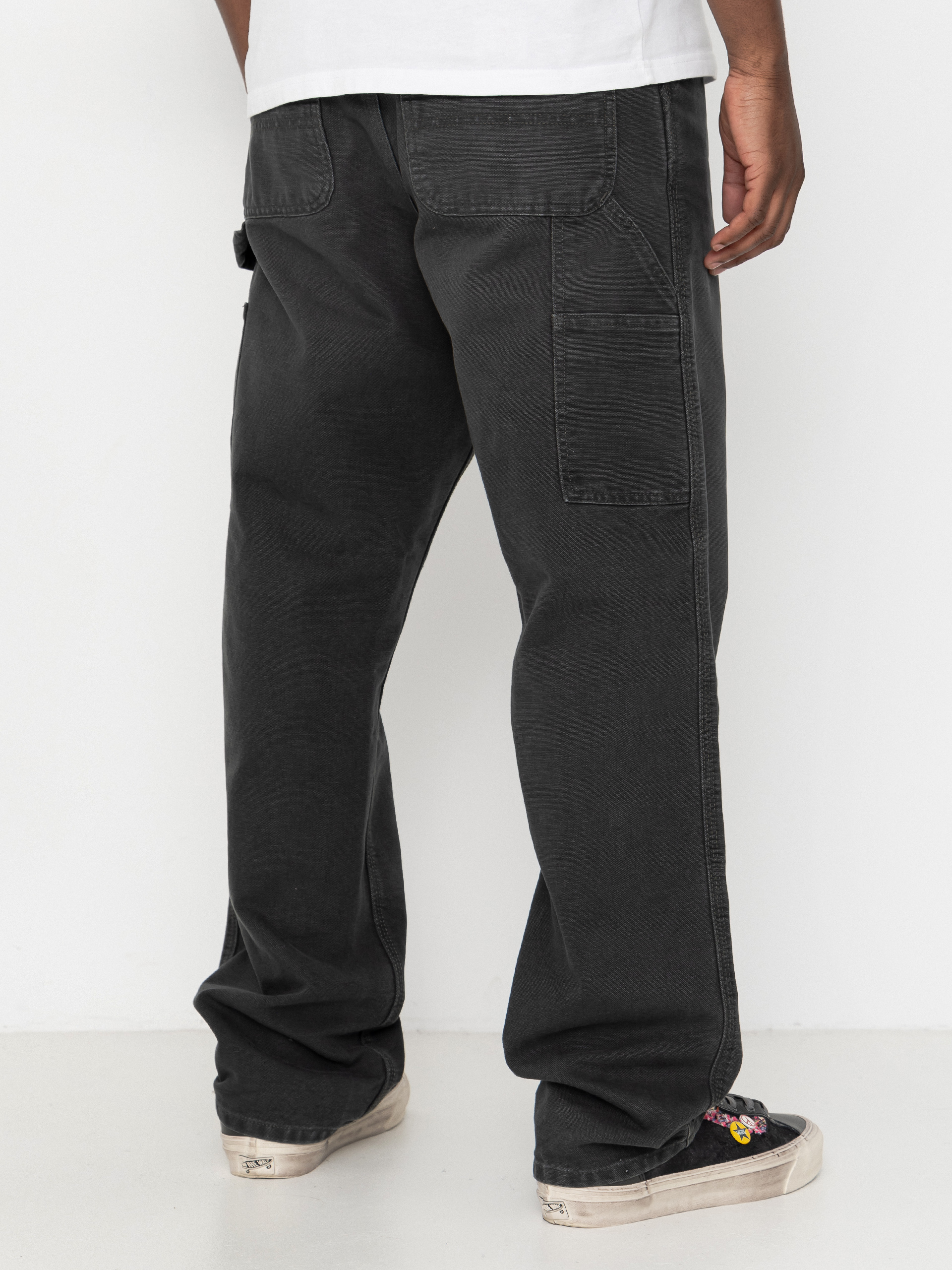 Штани Carhartt WIP Single Knee (raven/stone canvas)
