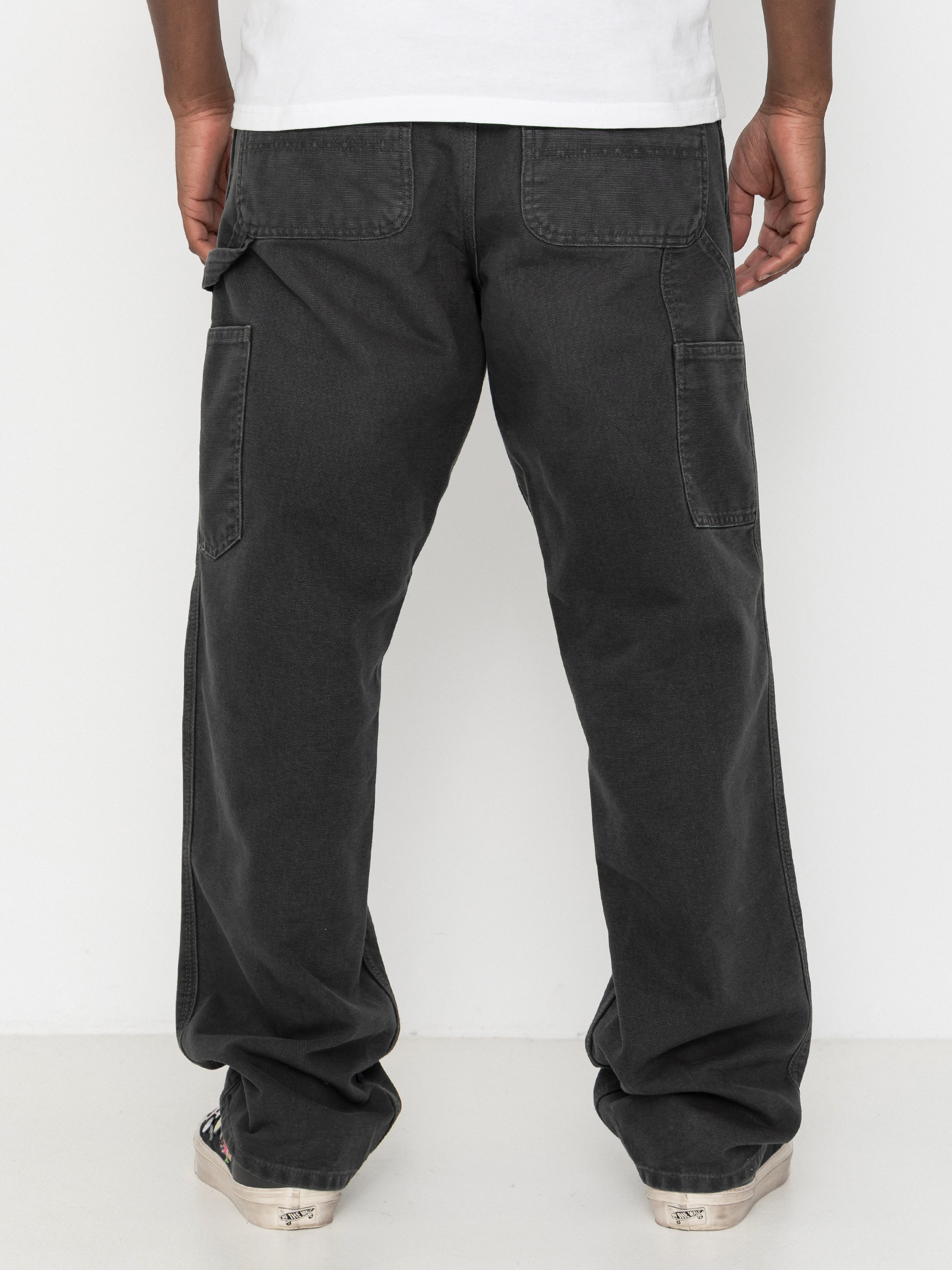 Штани Carhartt WIP Single Knee (raven/stone canvas)
