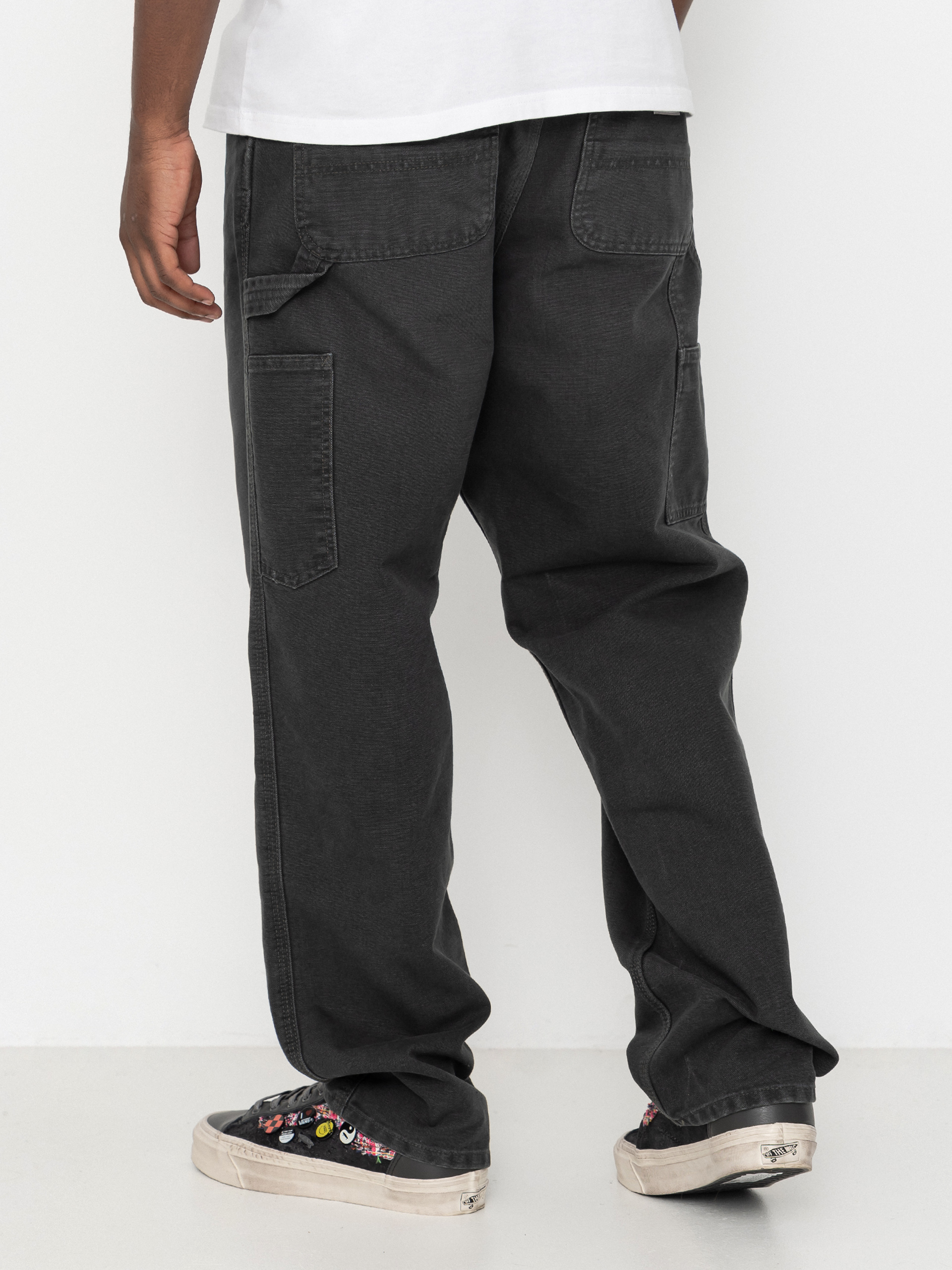 Штани Carhartt WIP Single Knee (raven/stone canvas)