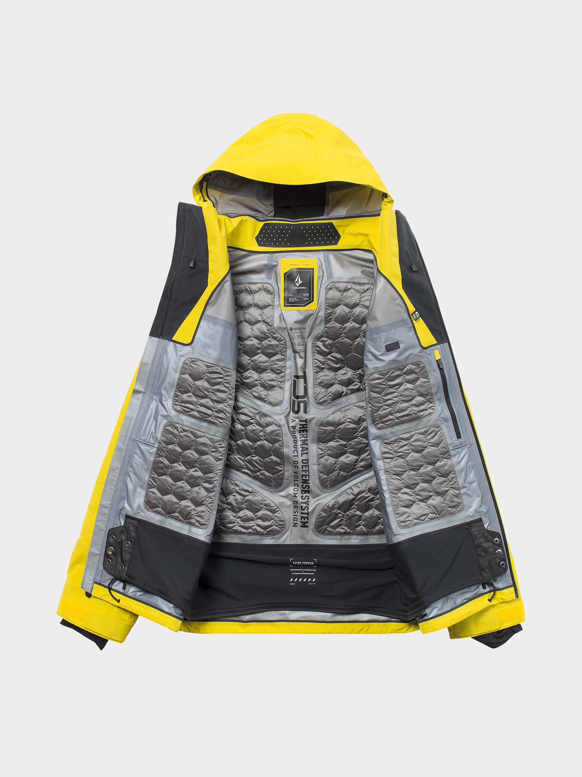 Чоловіча Сноубордична куртка Volcom Tds Inf Gore Tex (yellow)