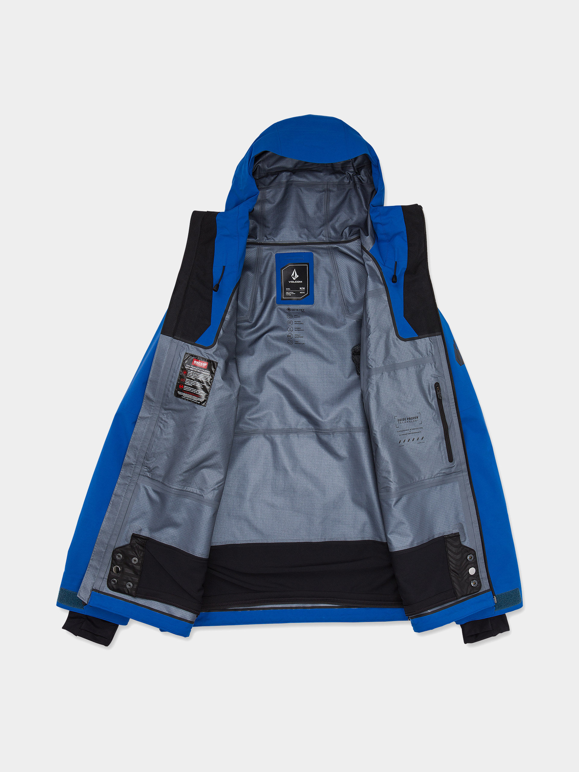 Чоловіча Сноубордична куртка Volcom Guch 3L Gore Tex Pro (bright blue)