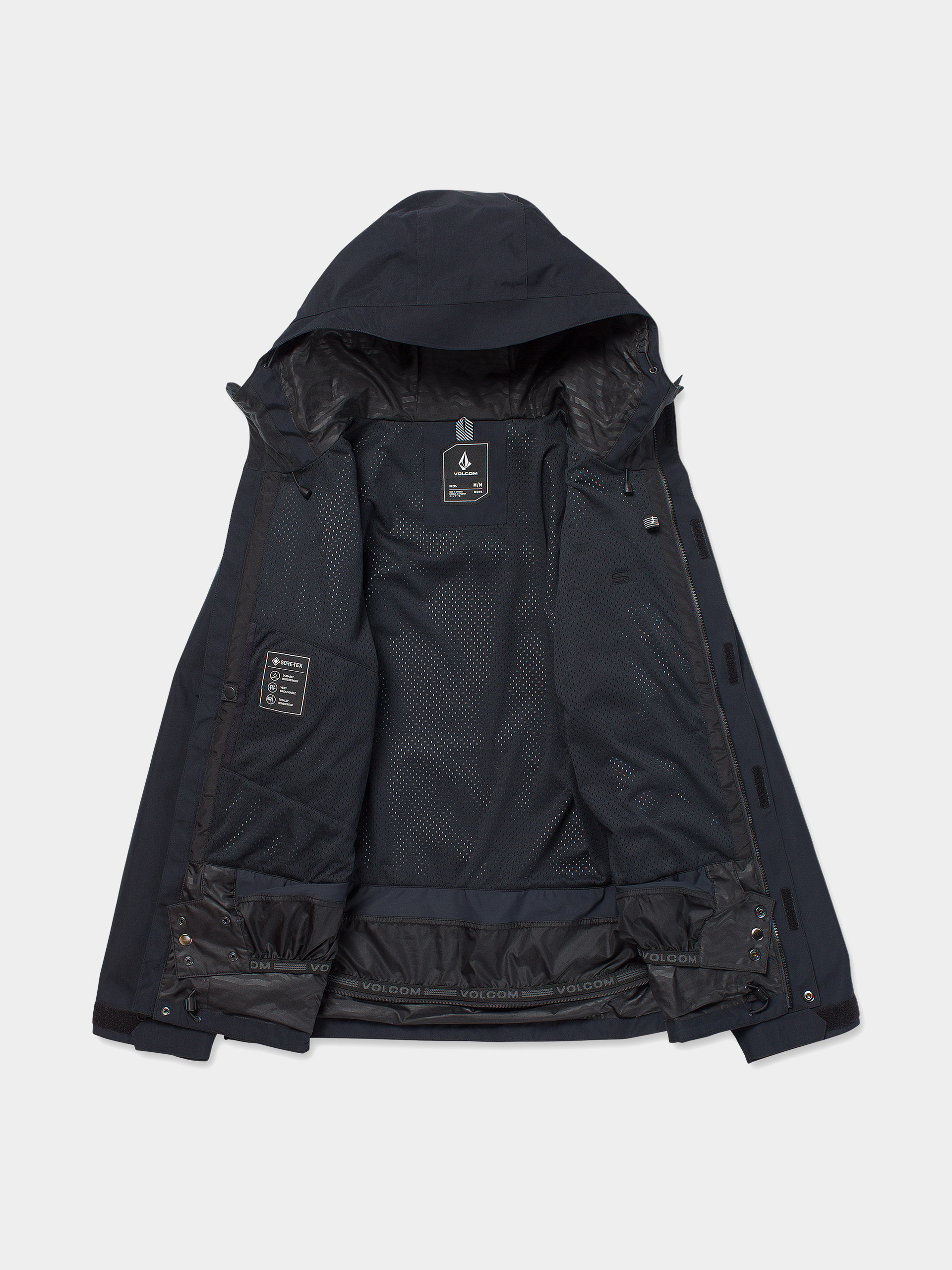 Чоловіча Сноубордична куртка Volcom Dua Ins Gore Tex (black)