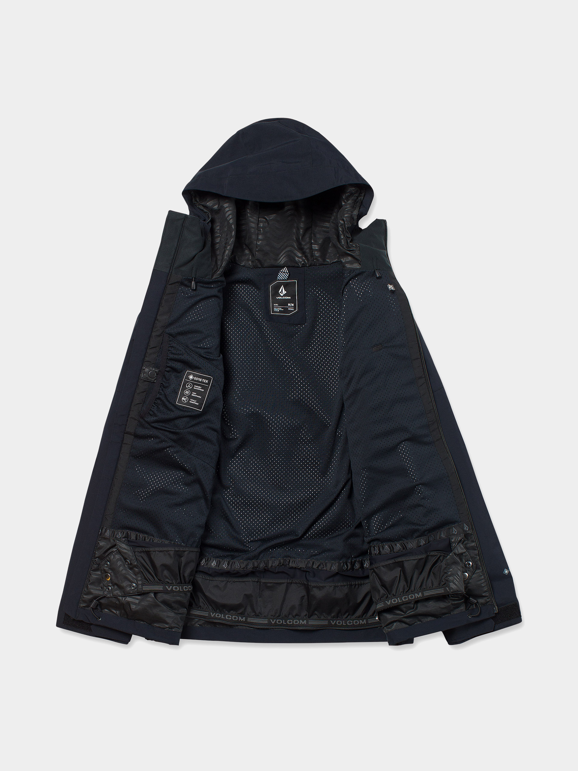 Чоловіча Сноубордична куртка Volcom L Gore Tex (black)