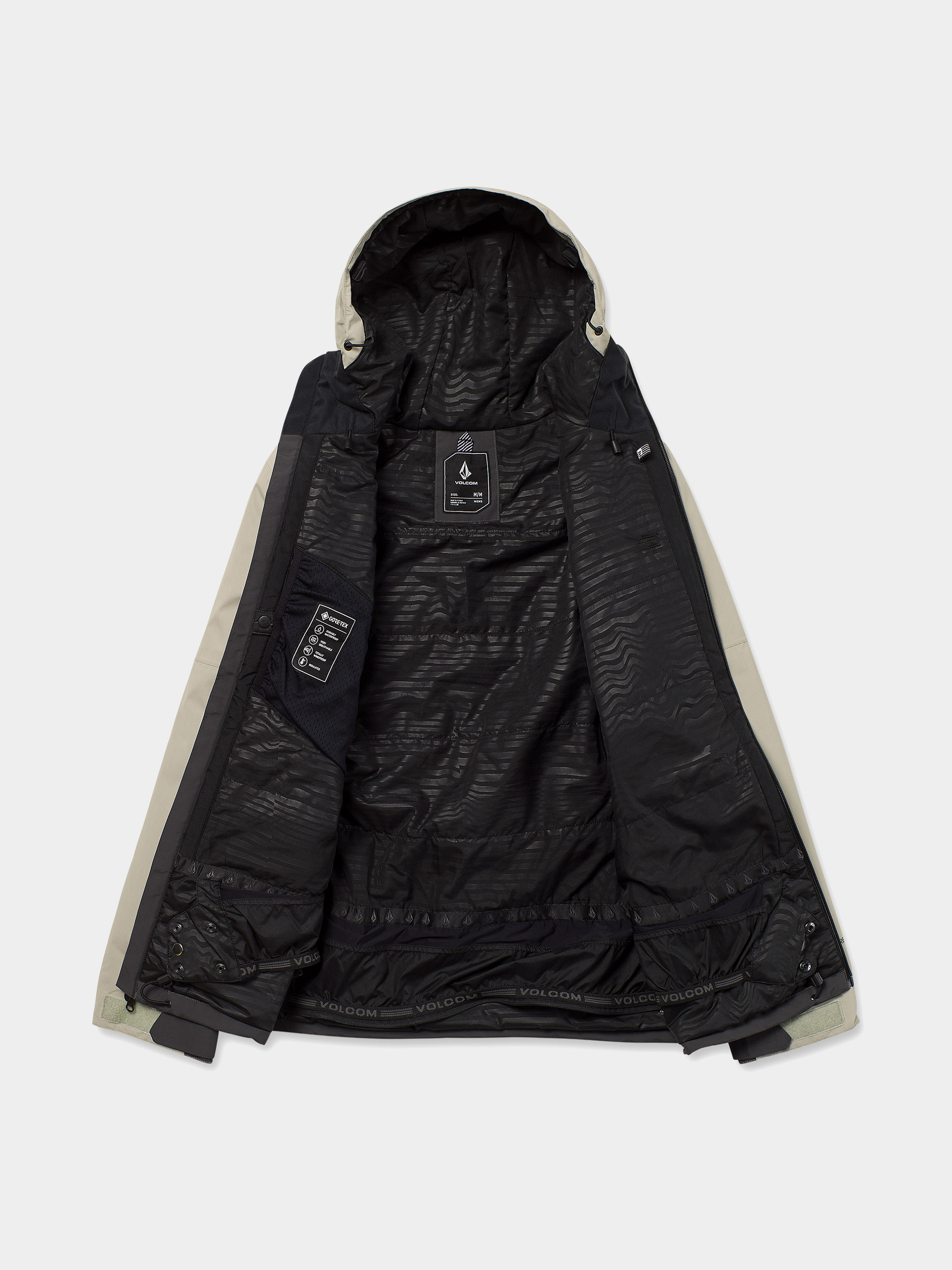 Чоловіча Сноубордична куртка Volcom L Gore Tex (dark grey)