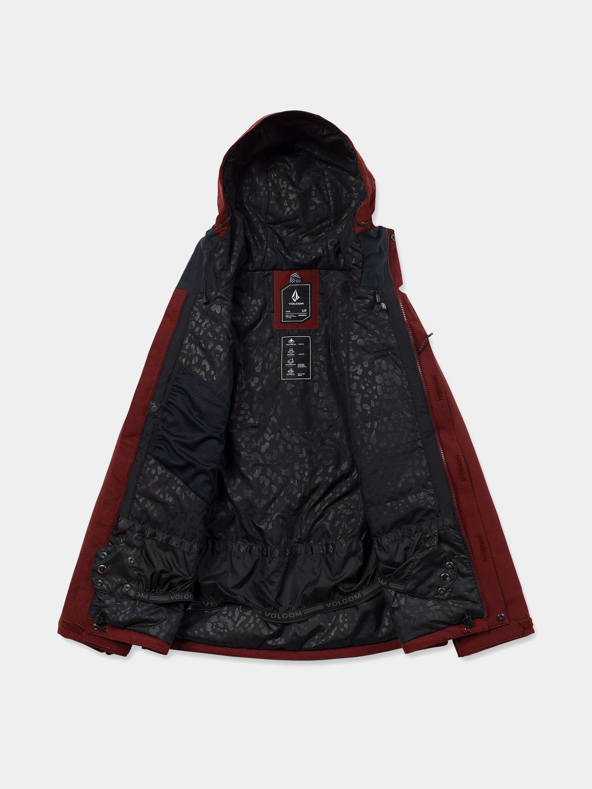 Жіноча Сноубордична куртка Volcom Stoney Shadow Ins (pinot)