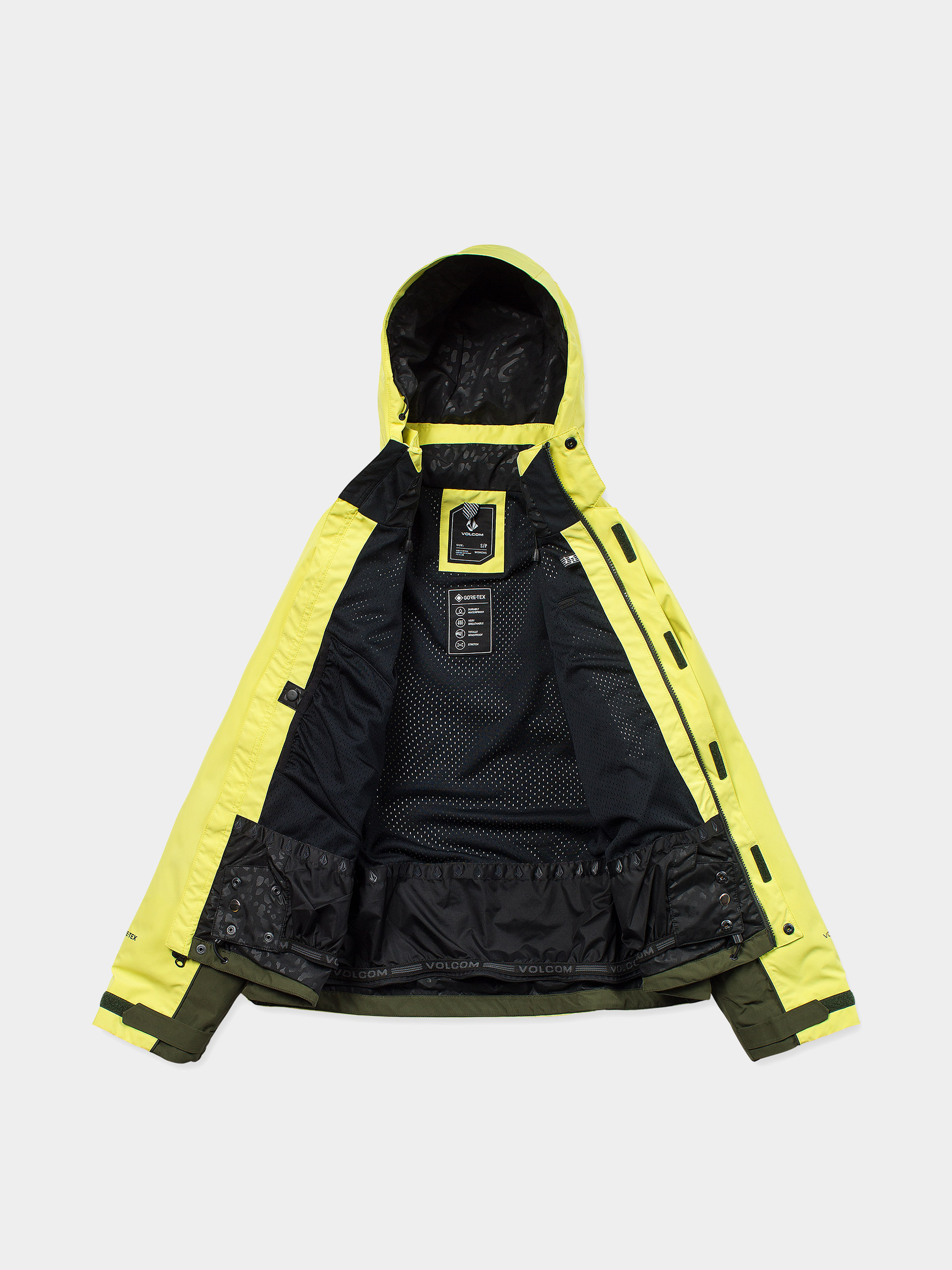 Жіноча Сноубордична куртка Volcom Yourfav Baggy Gore (lemon drop)