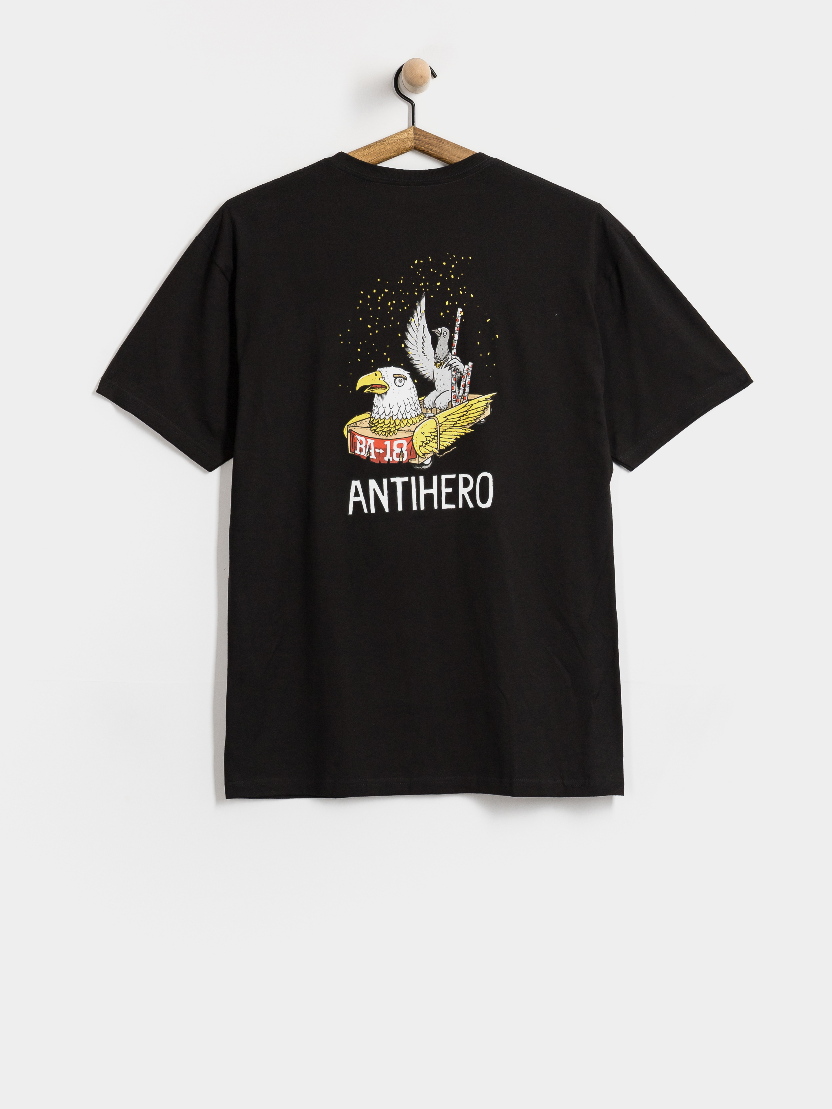 Футболка Antihero Ba First (black w/multi color prints)