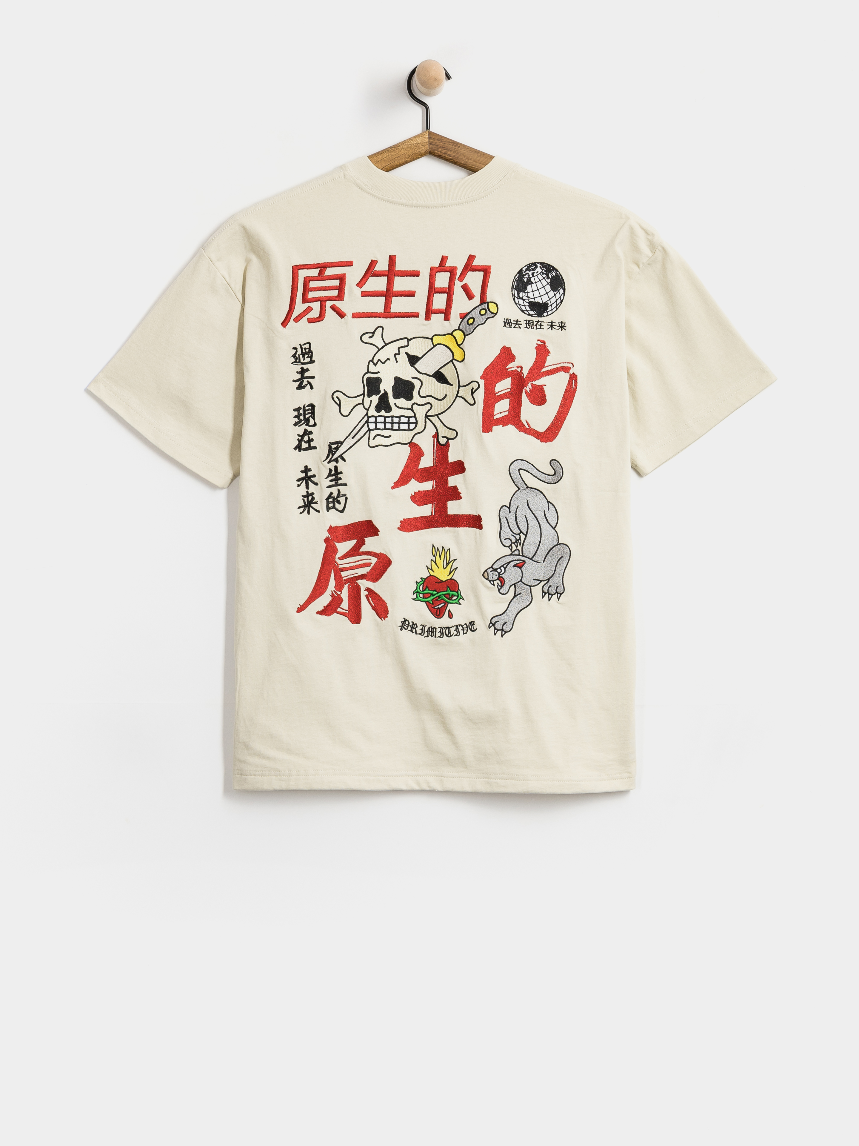 Футболка Primitive Outsider (natural)